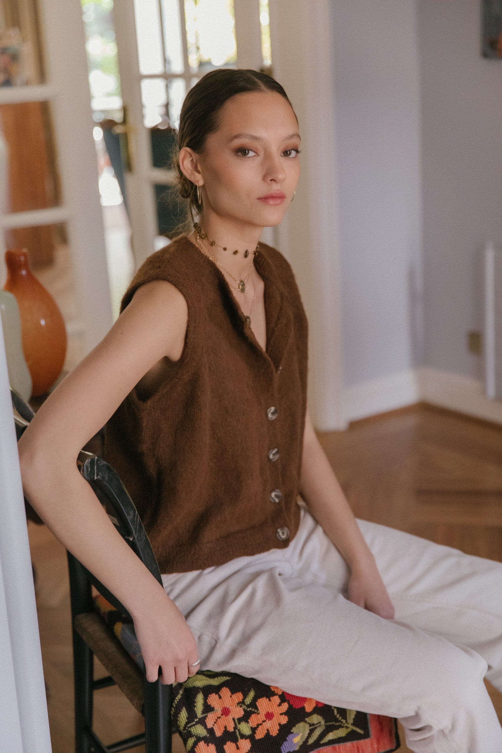 Chaleco Diana · Chocolate