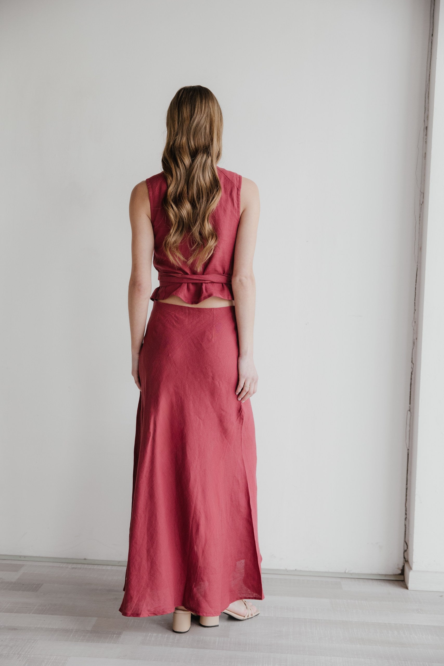 Falda Cadiz  · Cherry