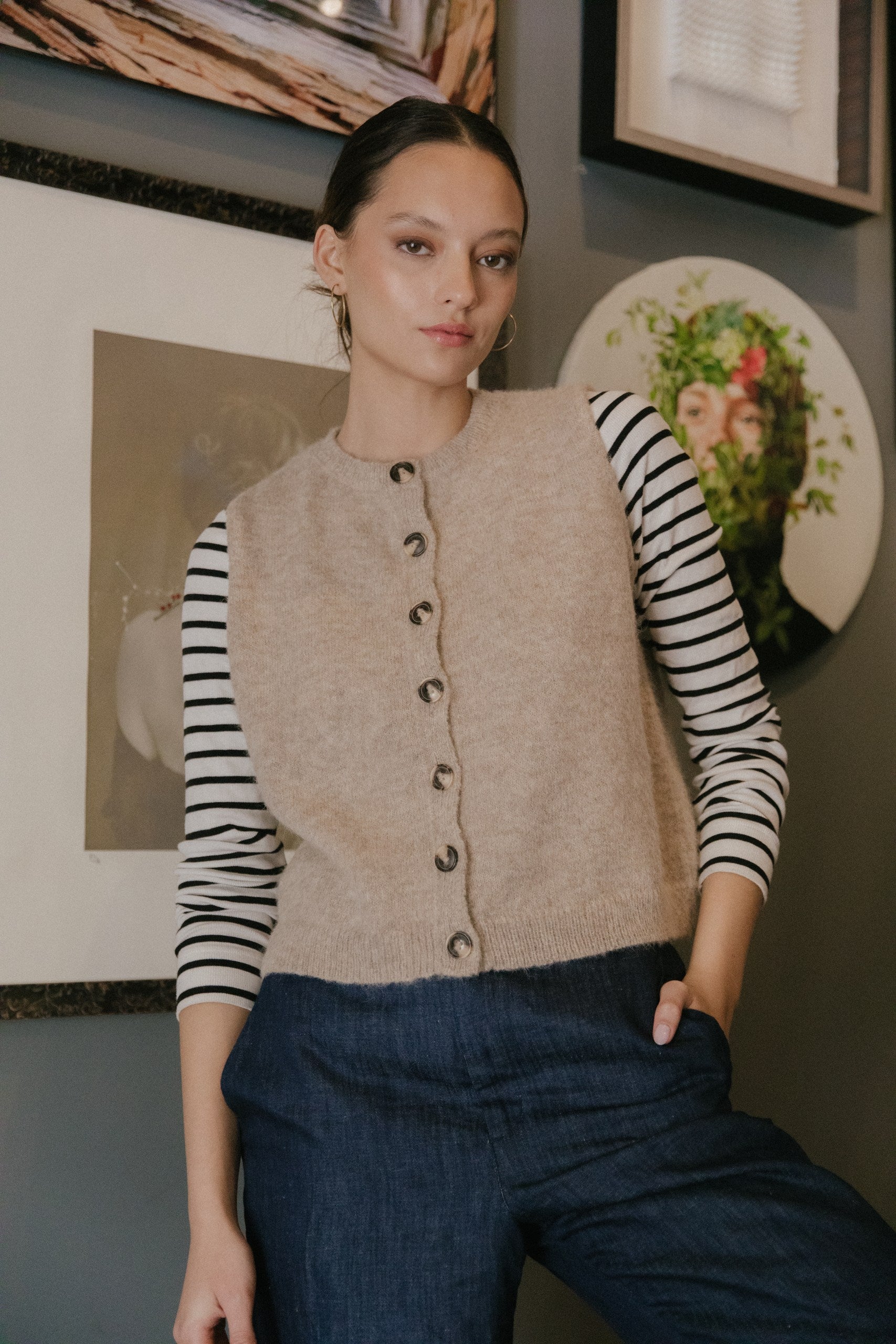 Chaleco Diana · Beige