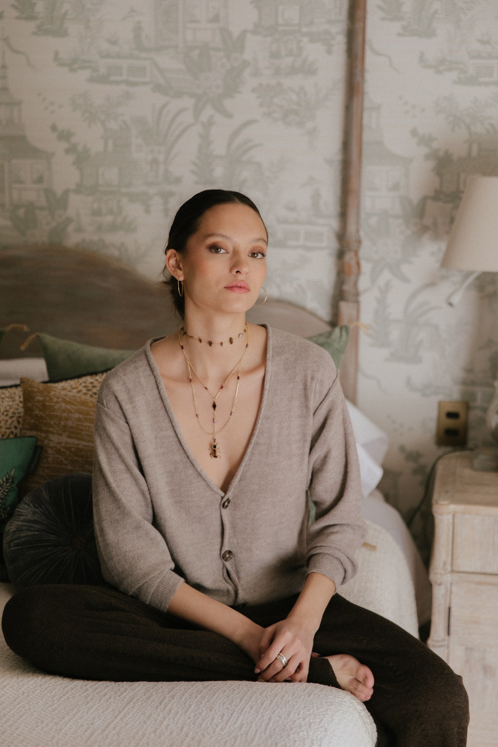 Cardigan Viena · Nacar