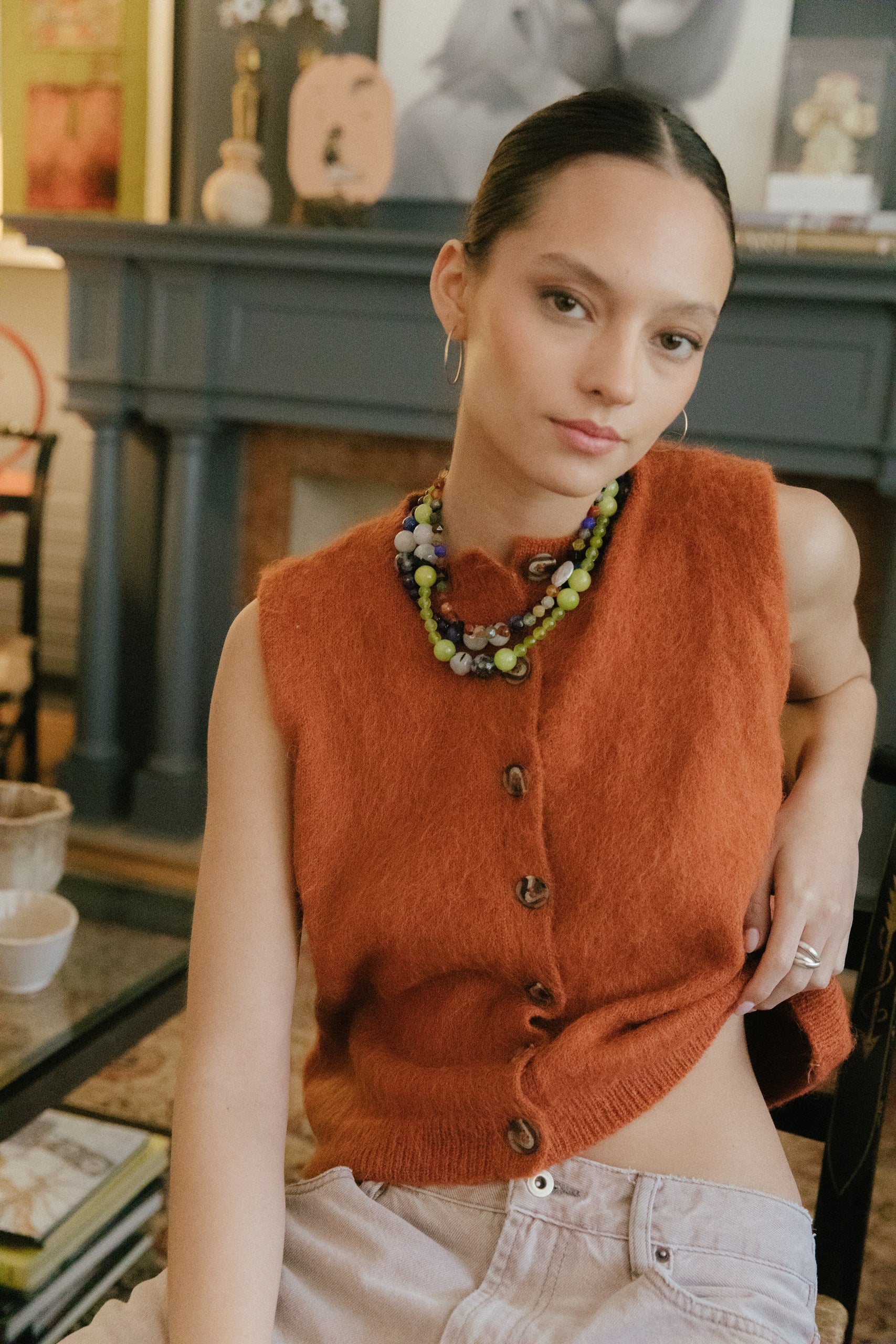 Chaleco Diana · Terracota