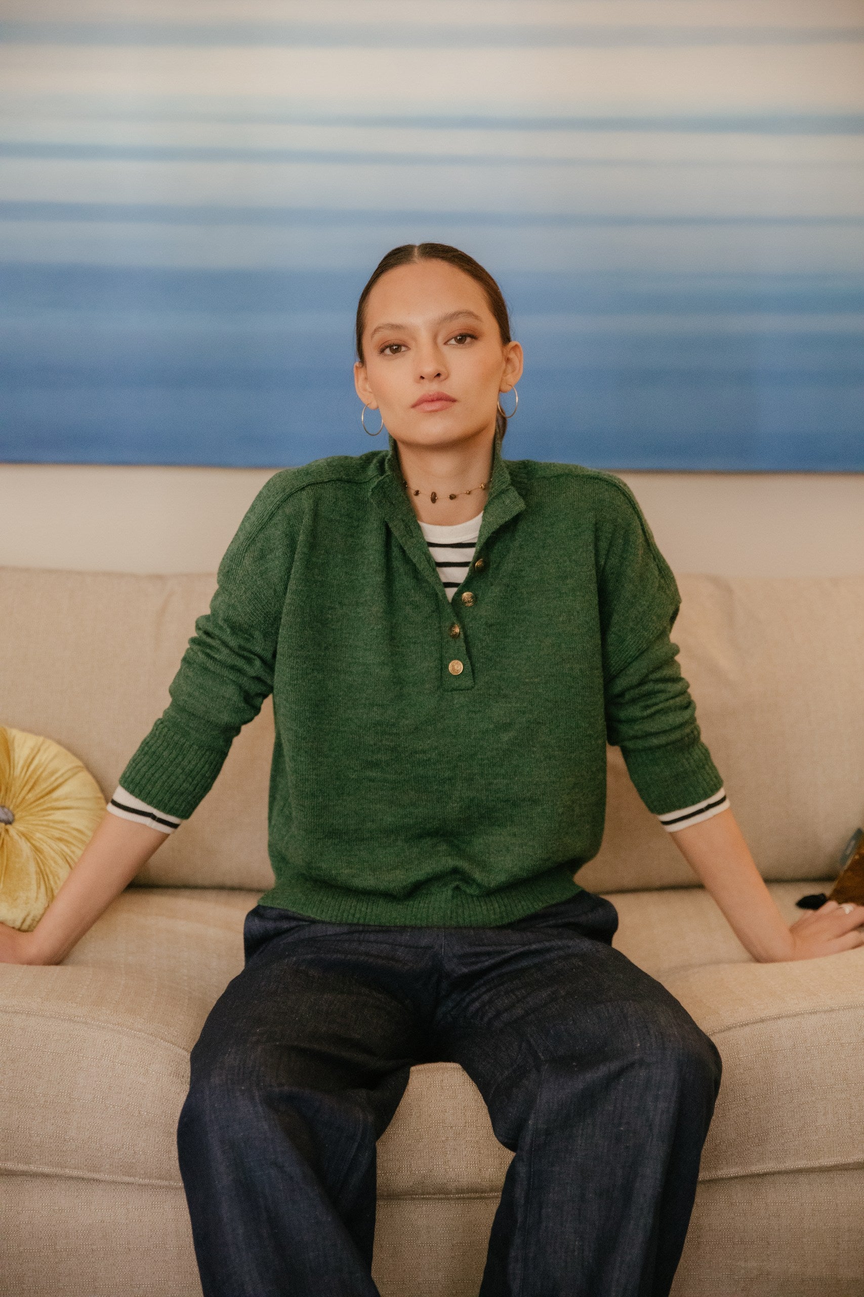 Sweater Begur · Verde Peral
