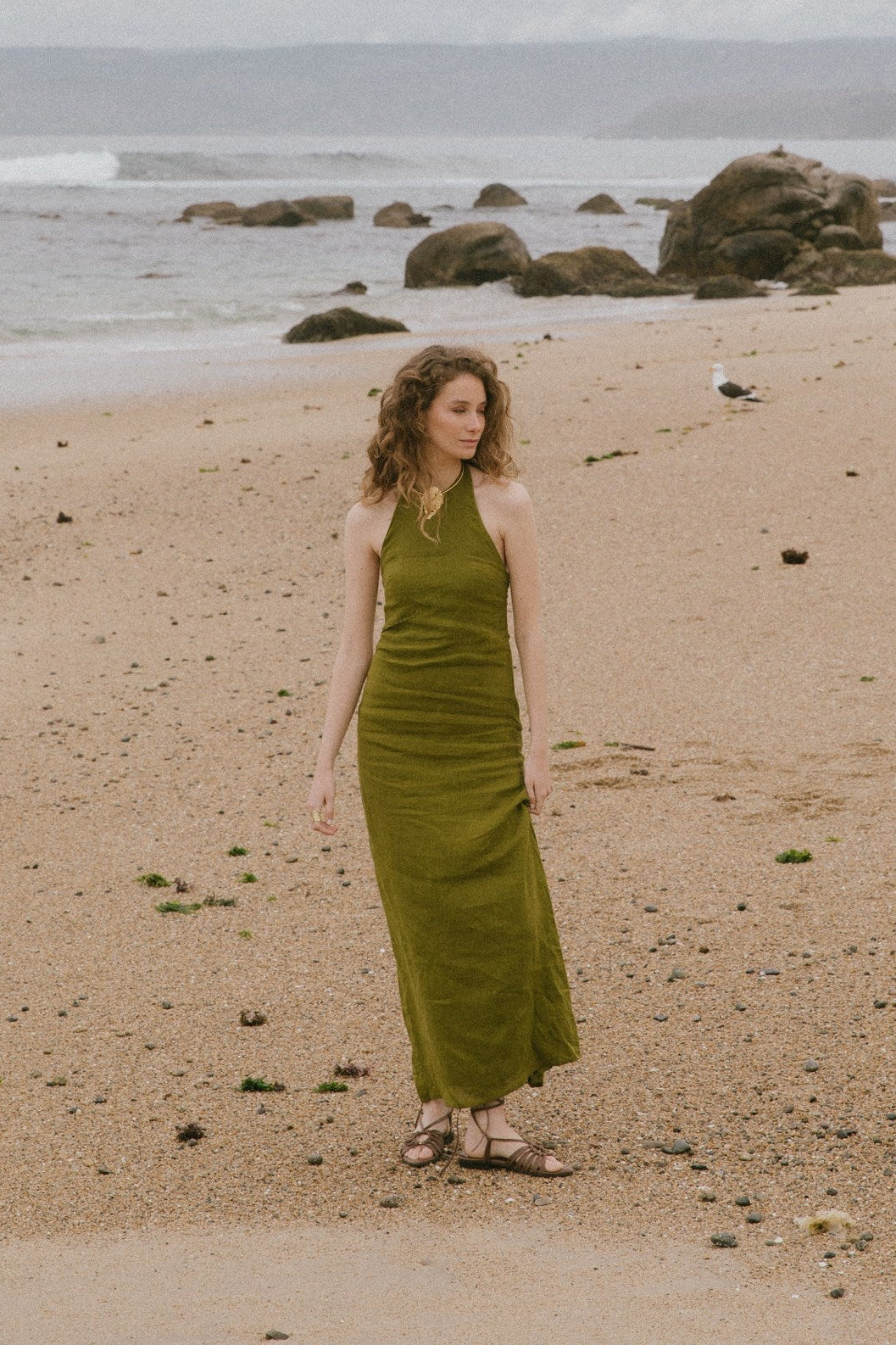 Vestido Hals · Pistacho