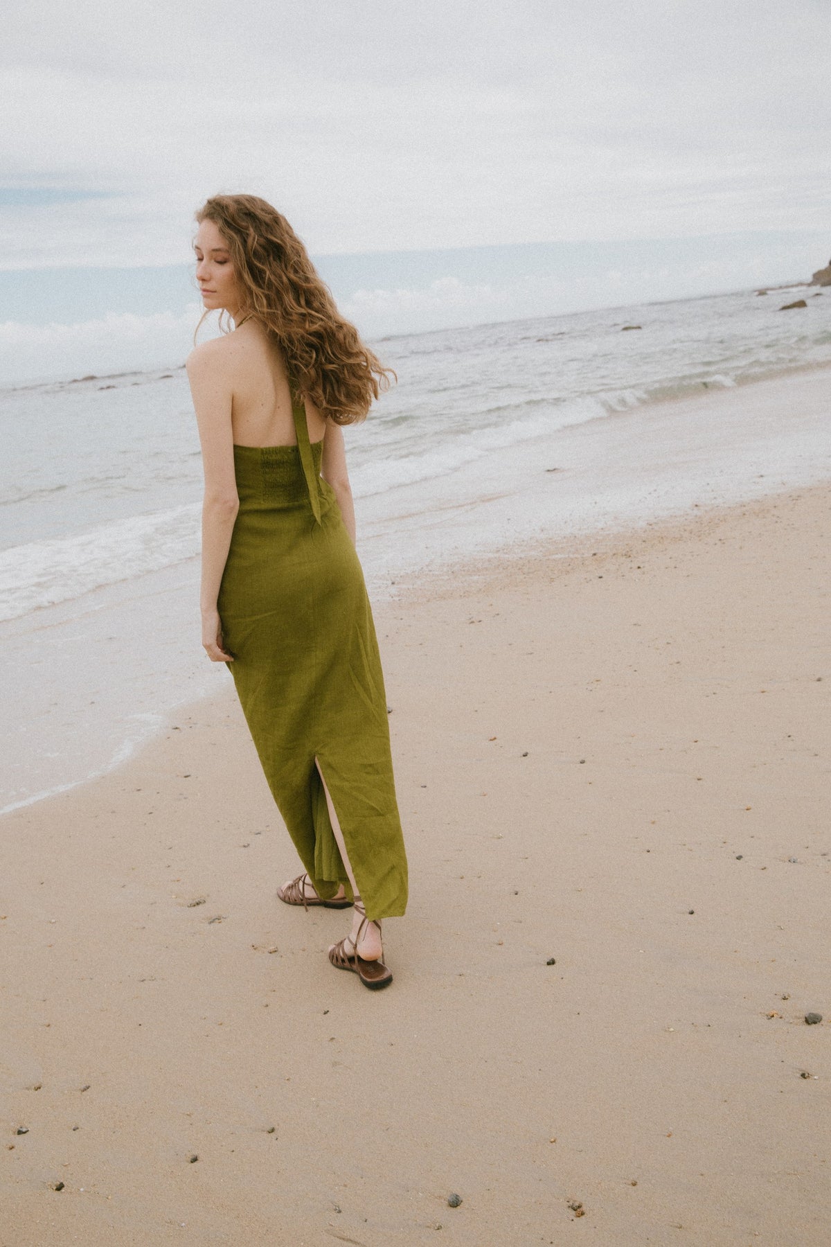 Vestido Hals · Pistacho