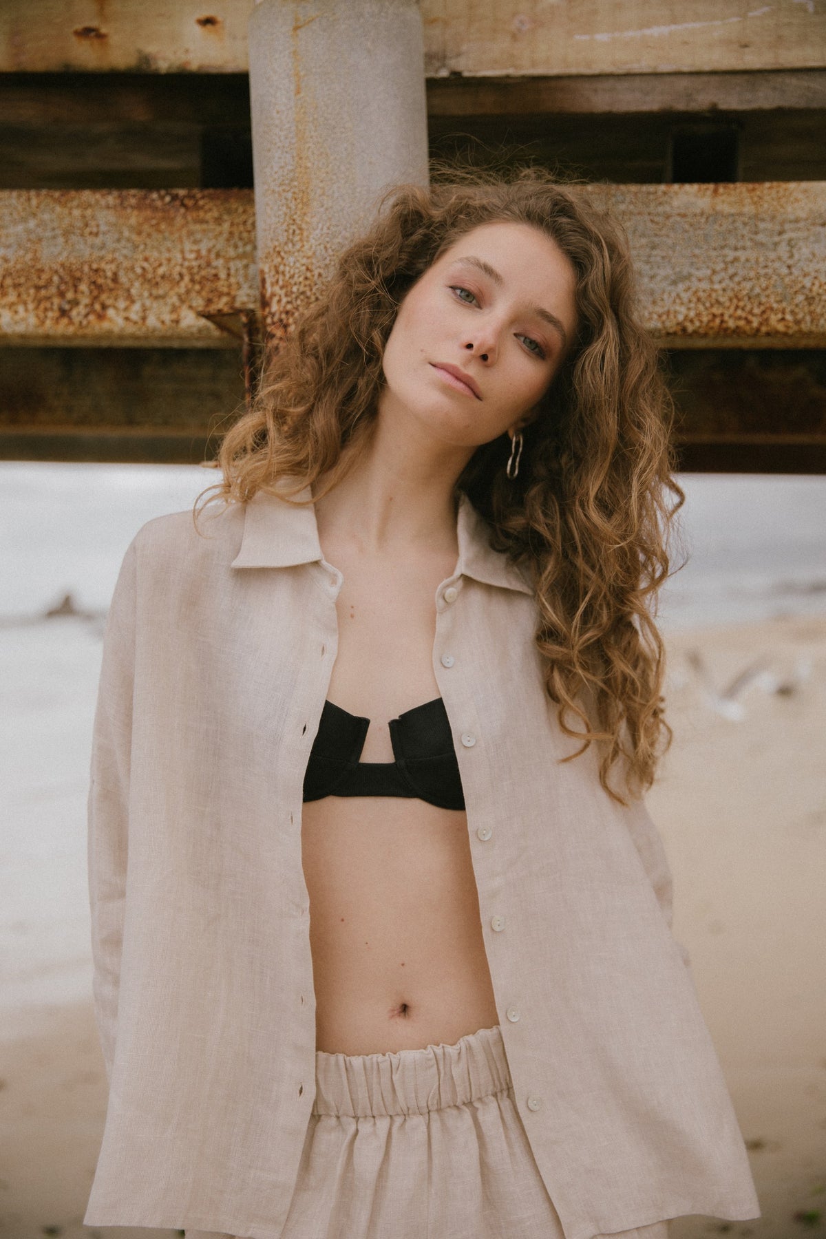 Camisa Diani · Nude