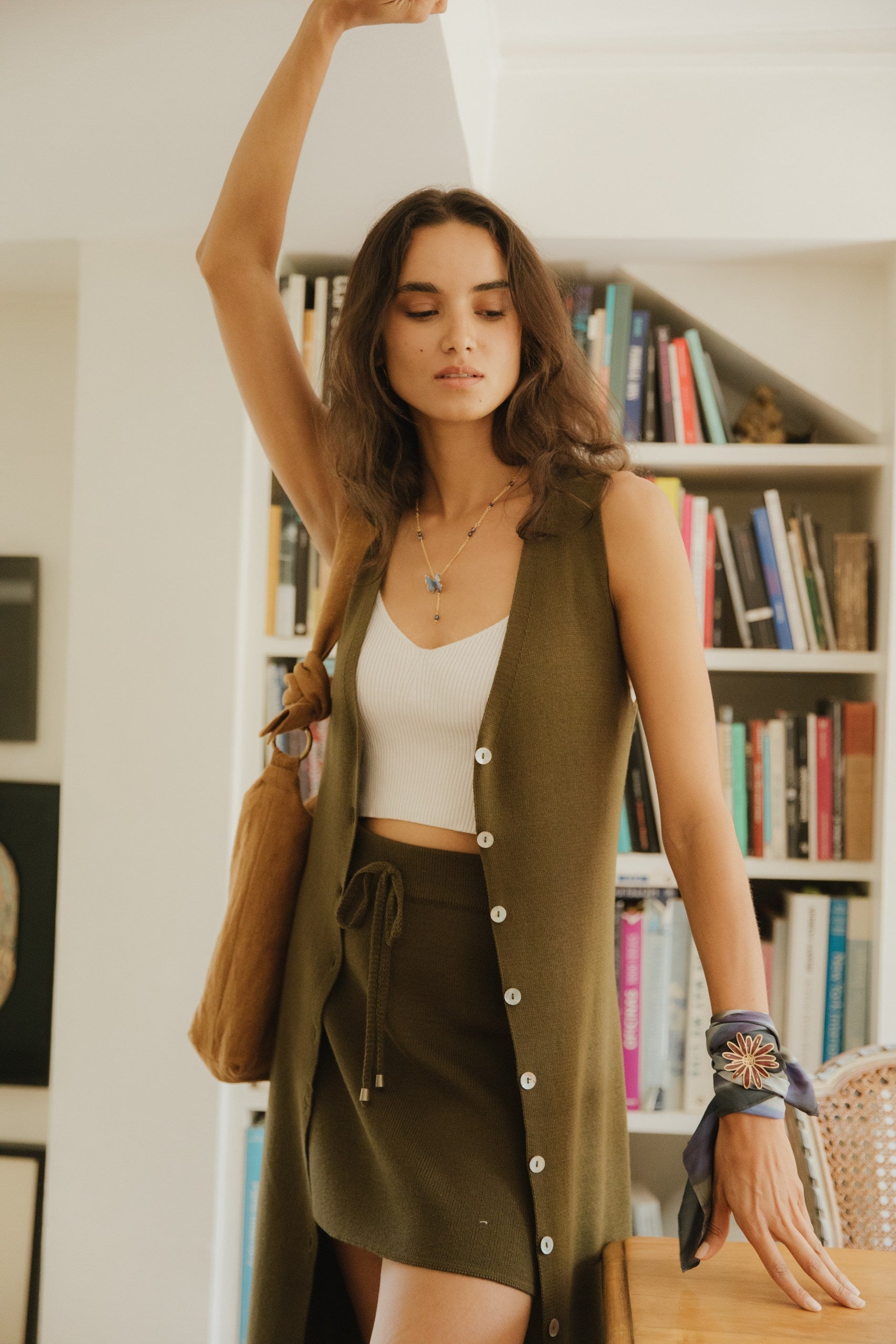 Vestido Vera · Verde Militar