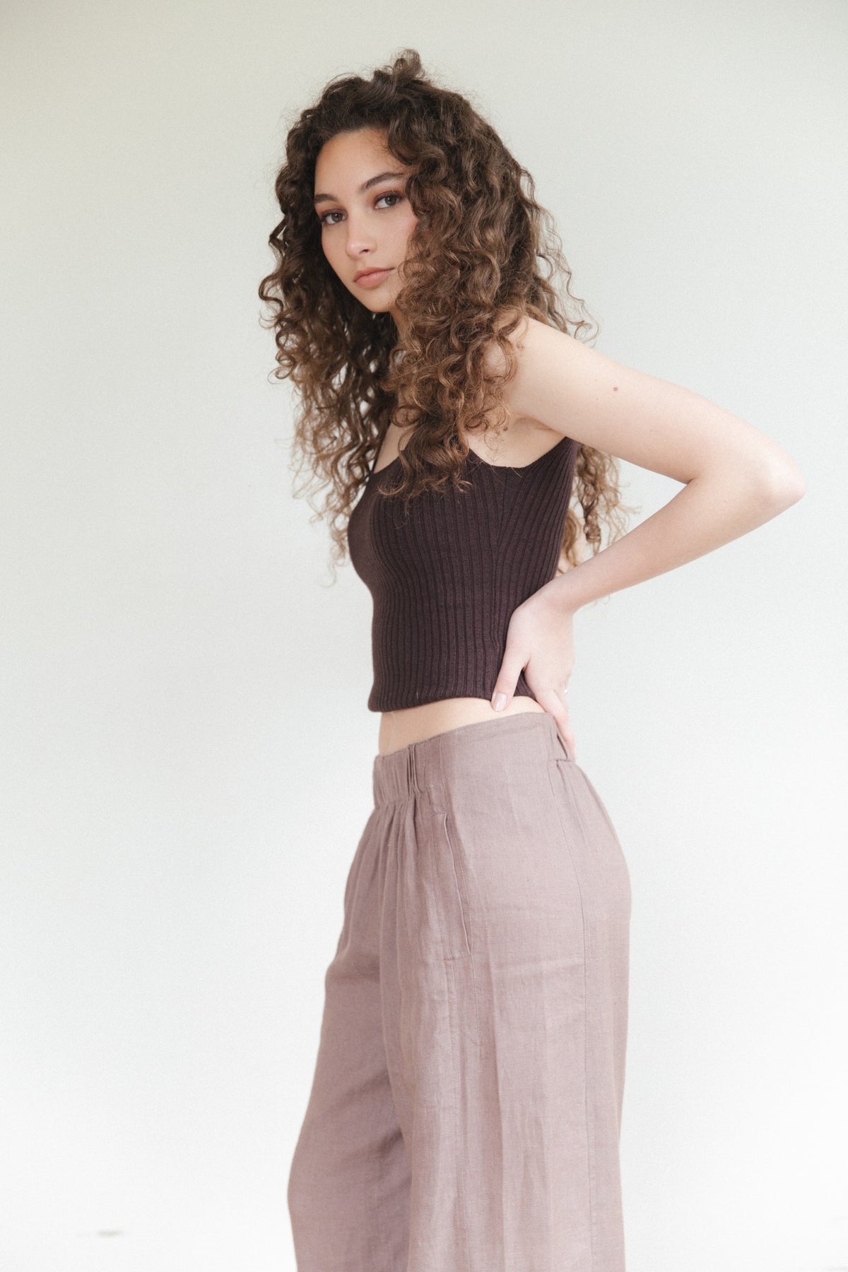 Pantalón Ela · Malva