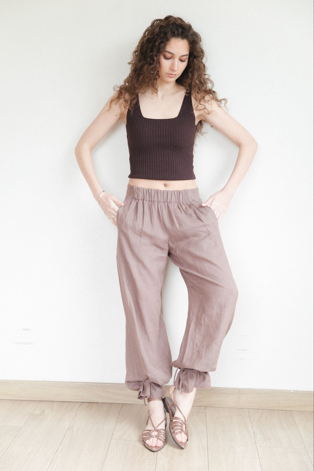 Pantalón Ela · Malva
