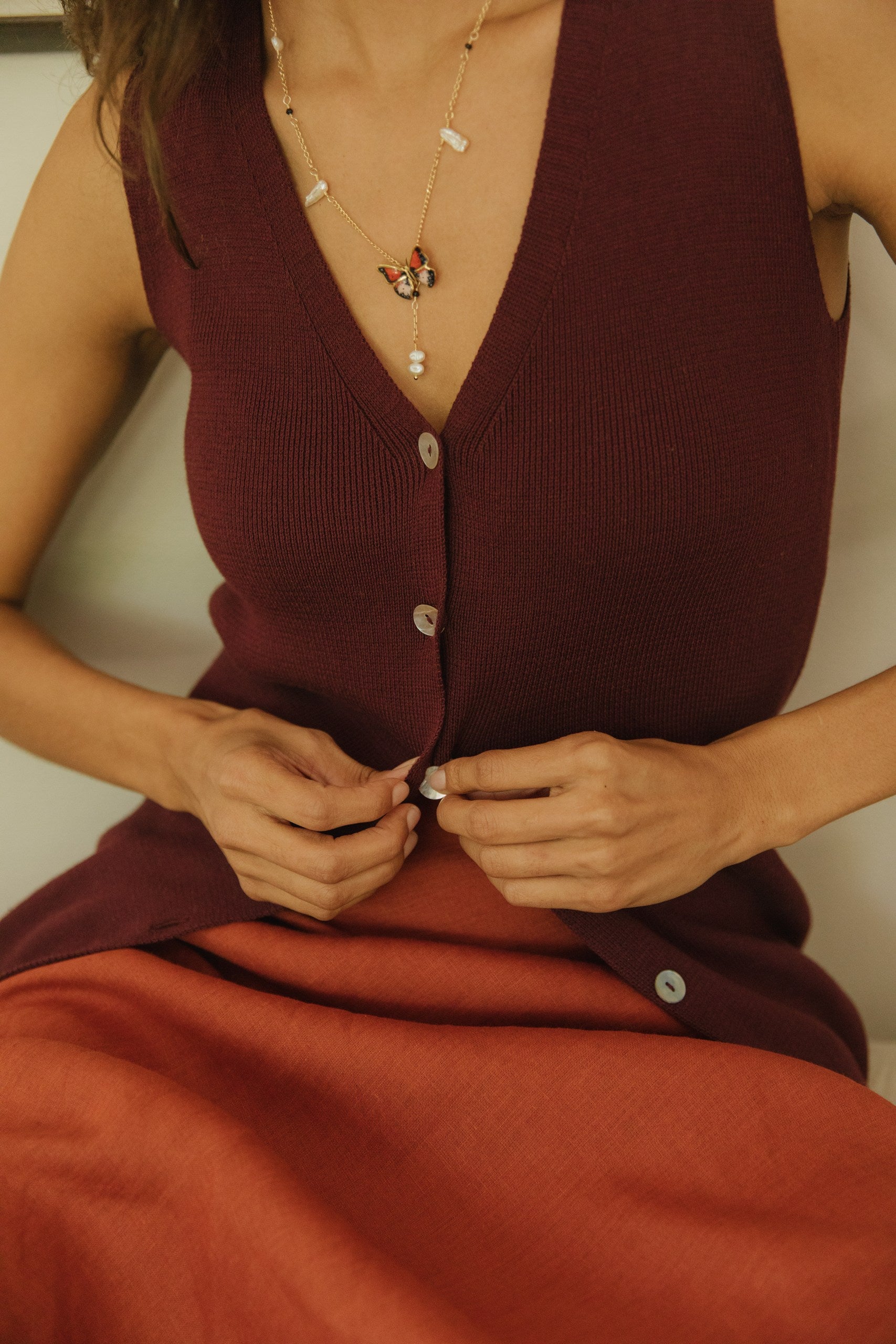 Vestido Vera · Ciruela