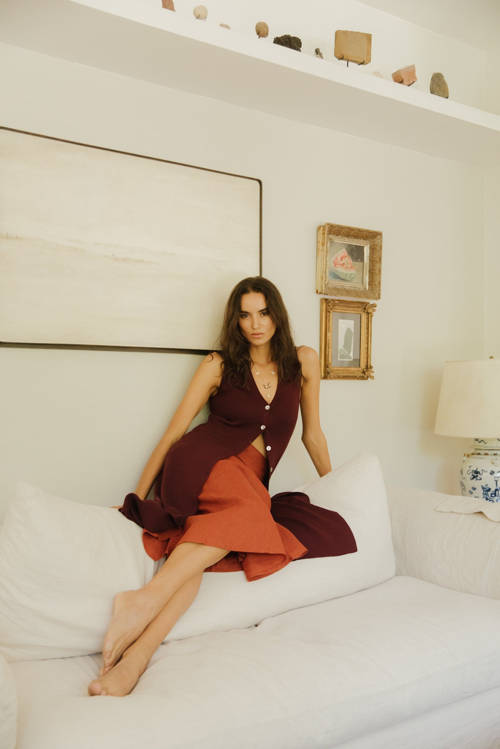 Vestido Vera · Ciruela