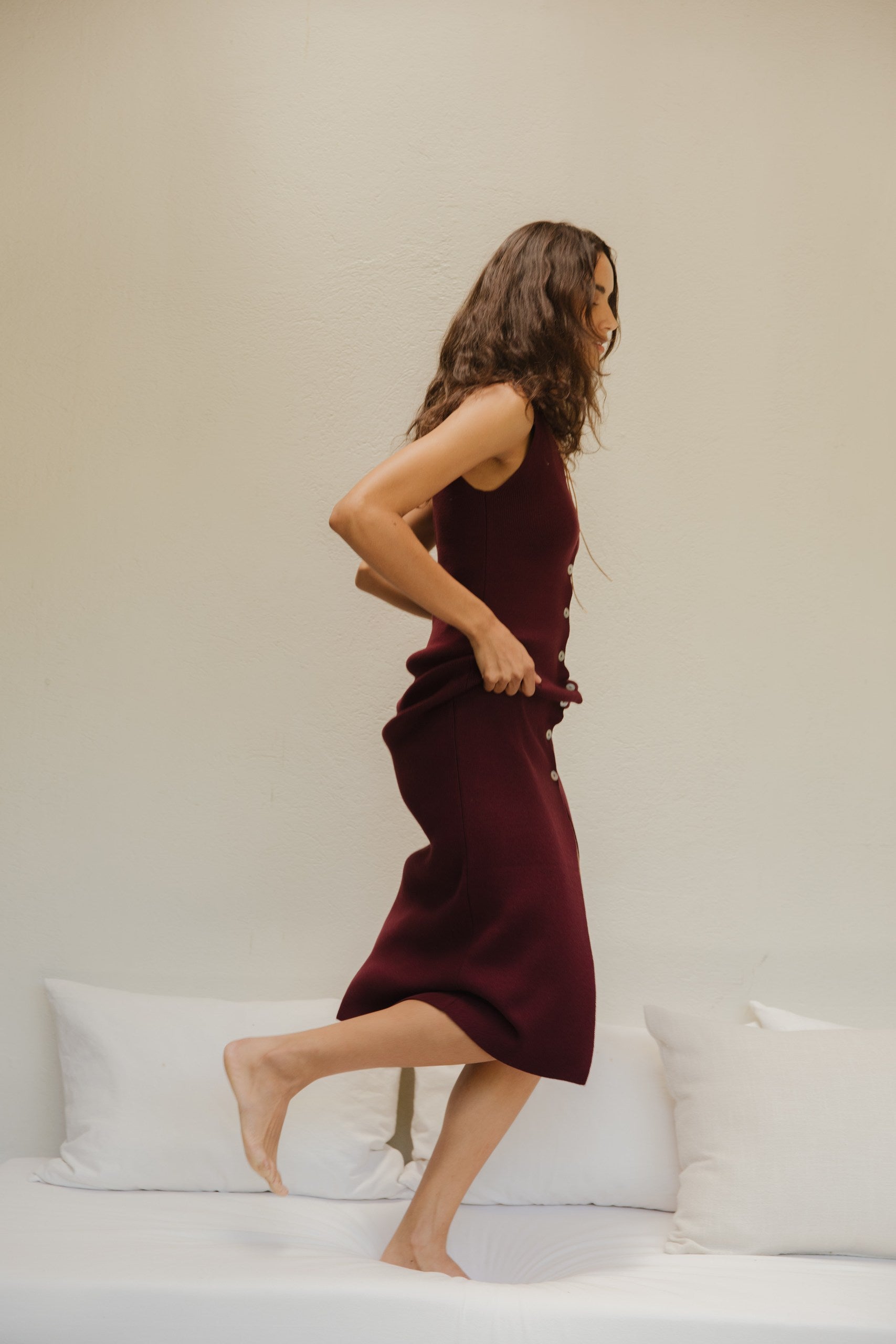 Vestido Vera · Ciruela