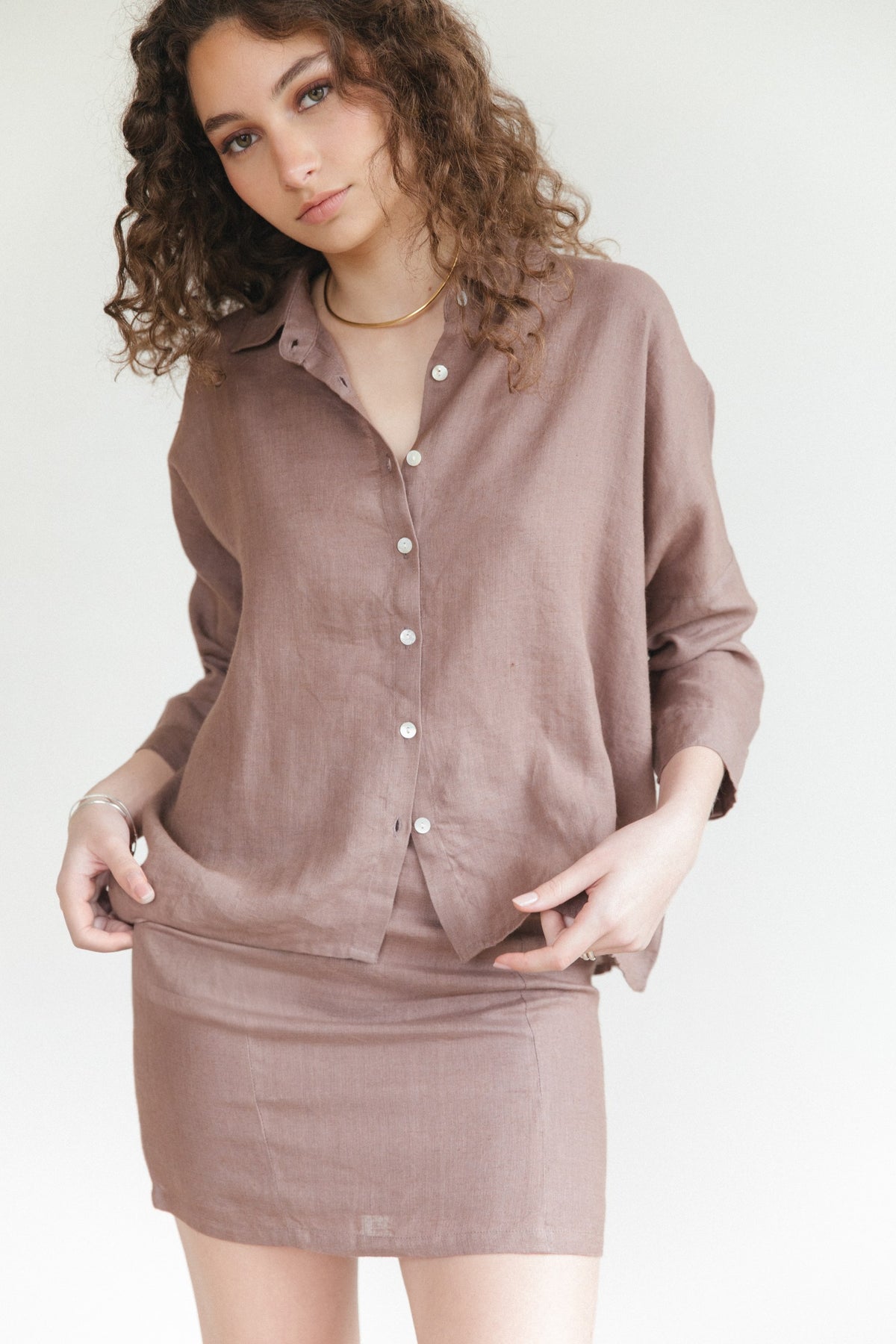 Camisa Diani · Malva