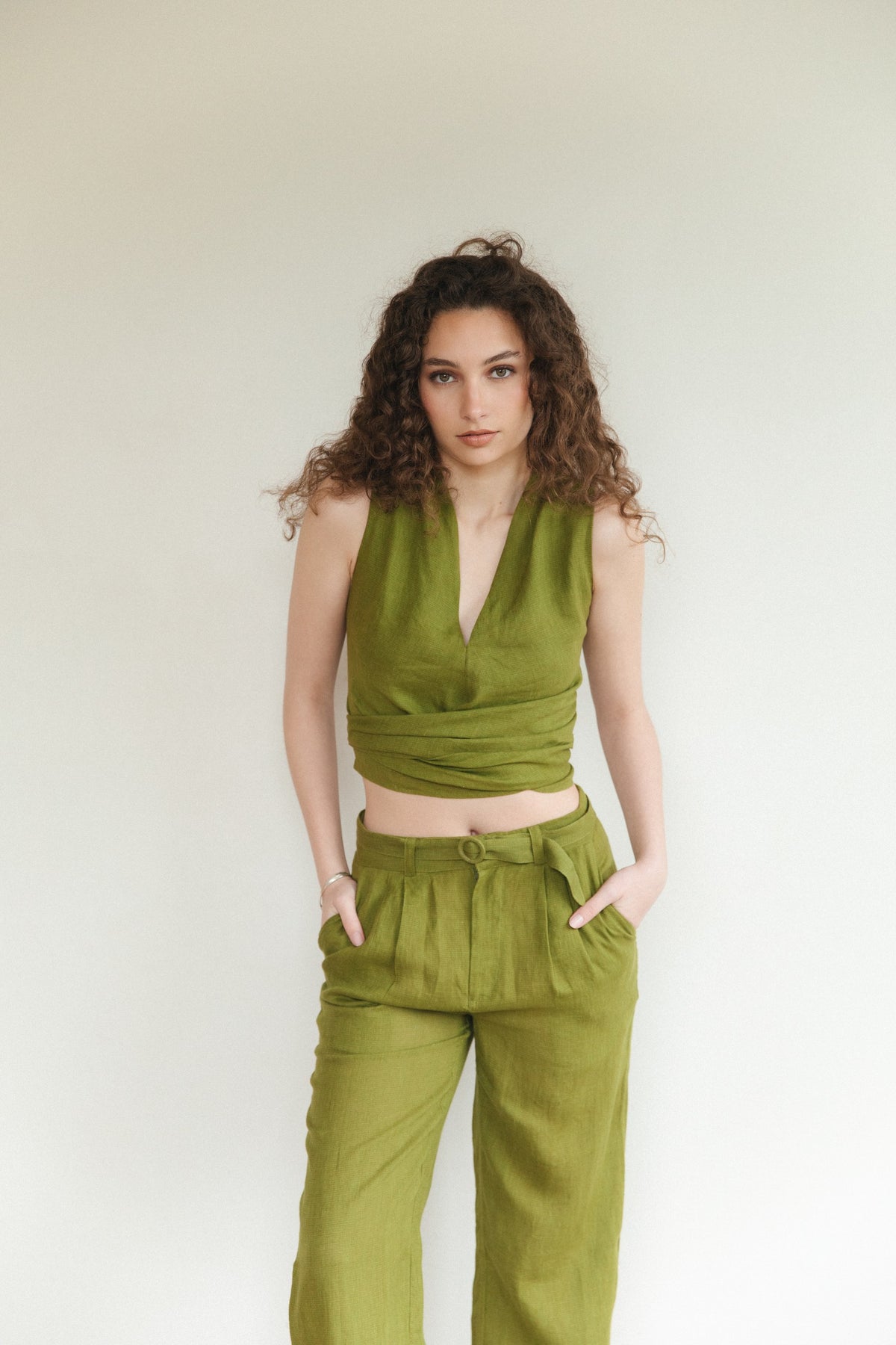 Pantalón Bex · Pistacho
