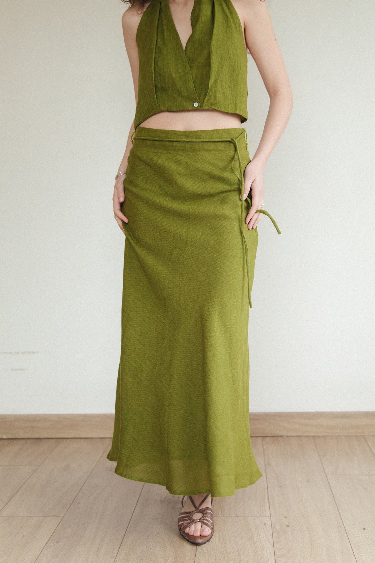 Falda Ronda · Pistacho