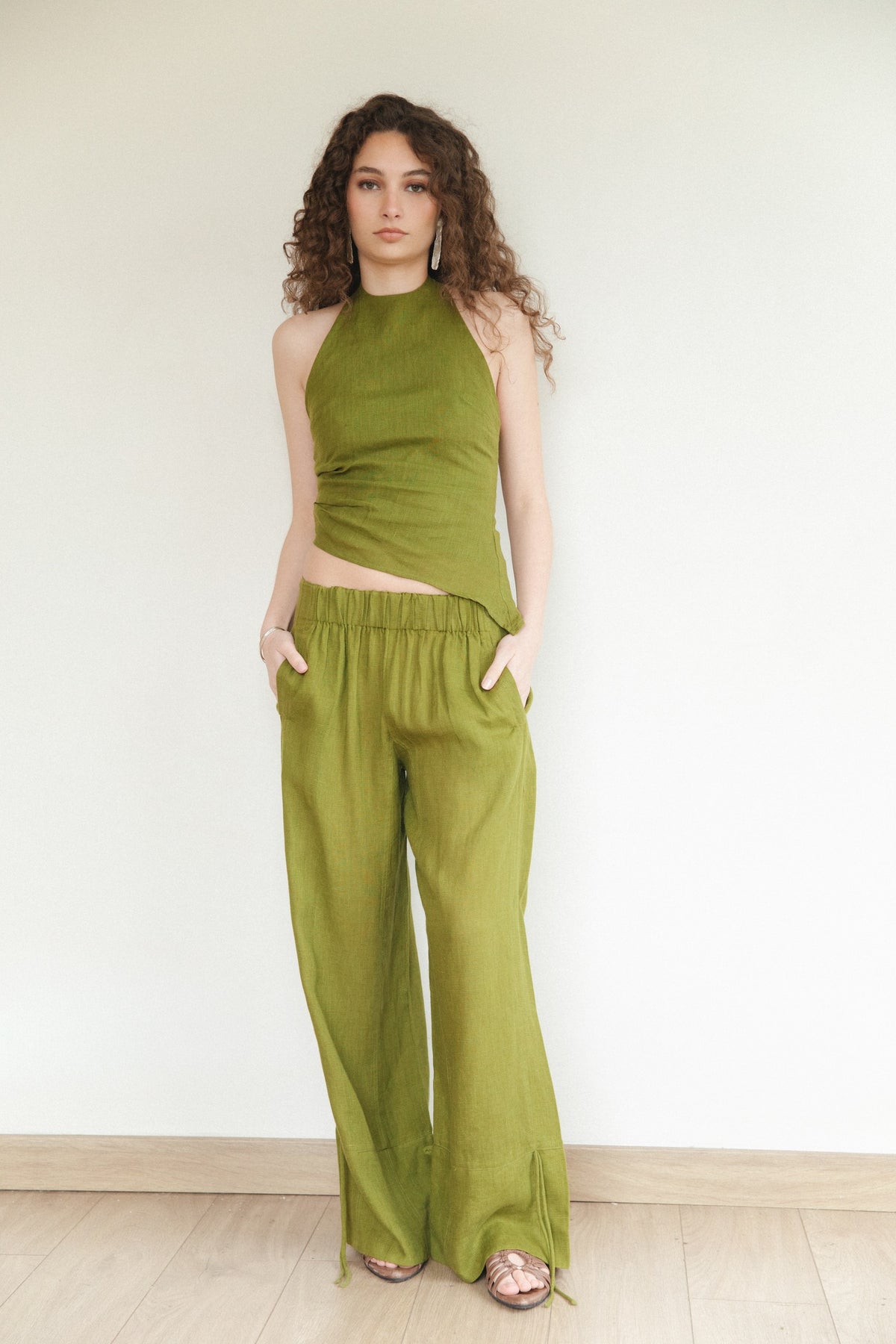 Pantalón Ela · Pistacho