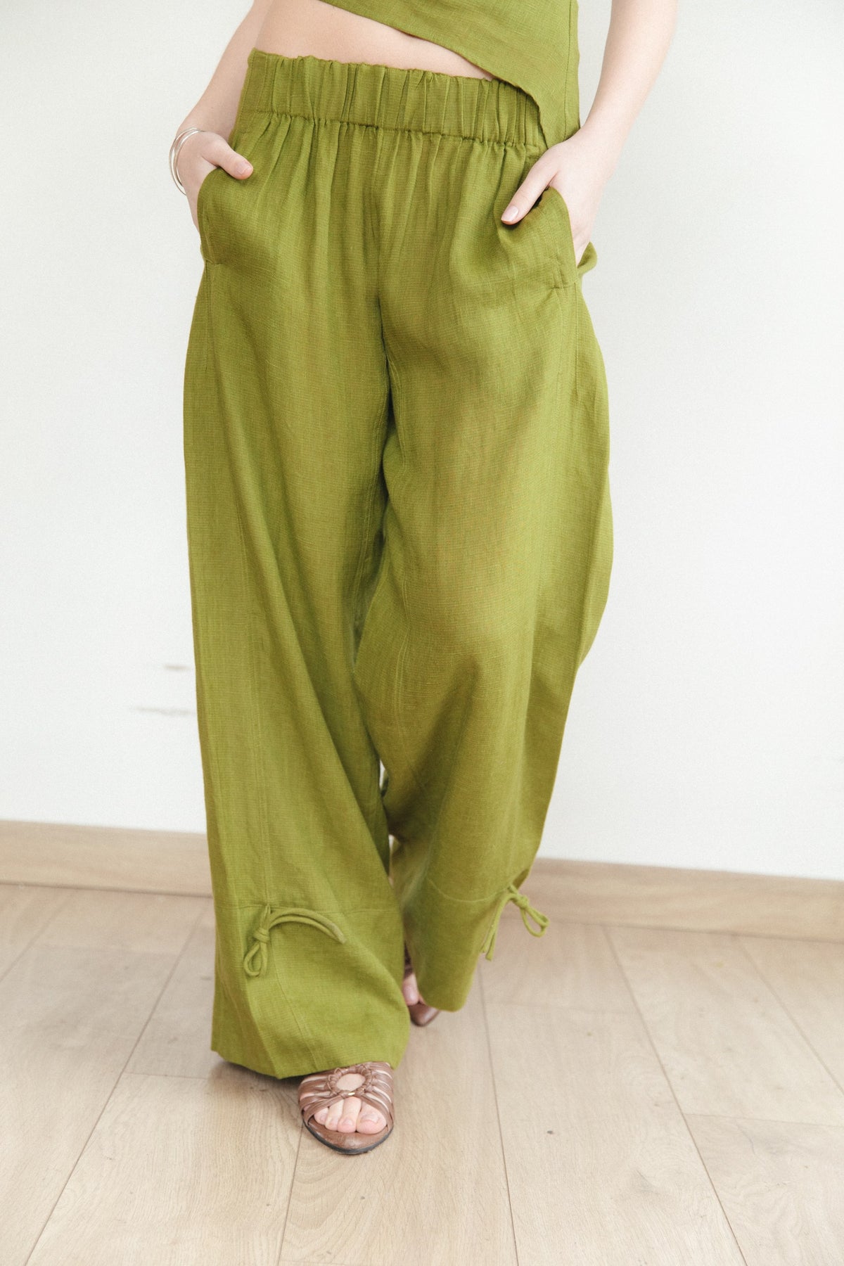 Pantalón Ela · Pistacho