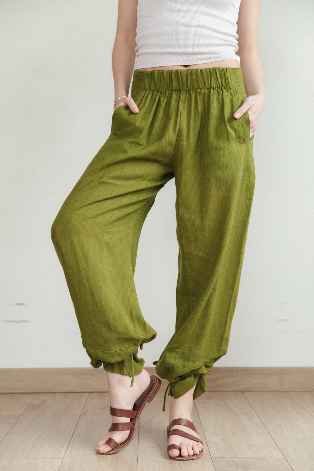 Pantalón Ela · Pistacho