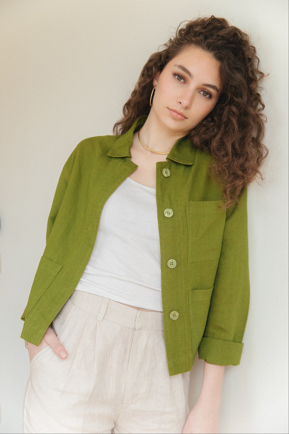 Chaqueta Masi · Pistacho