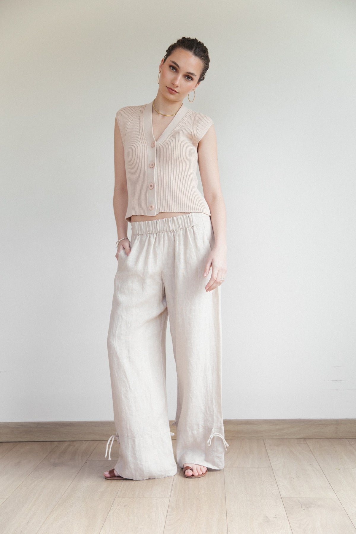 Pantalón Ela · Nude