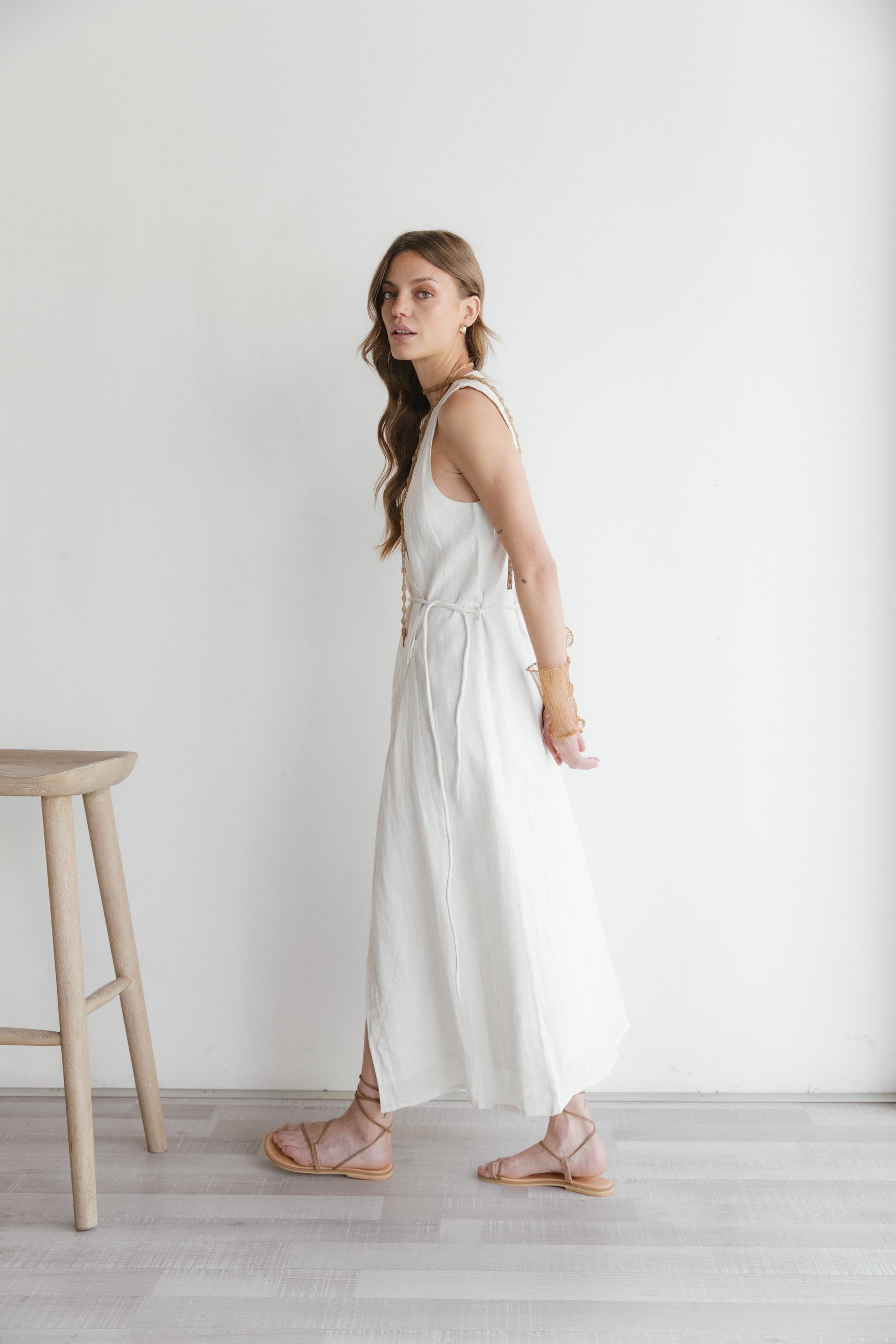 Maxi Vestido Noosa · Crudo
