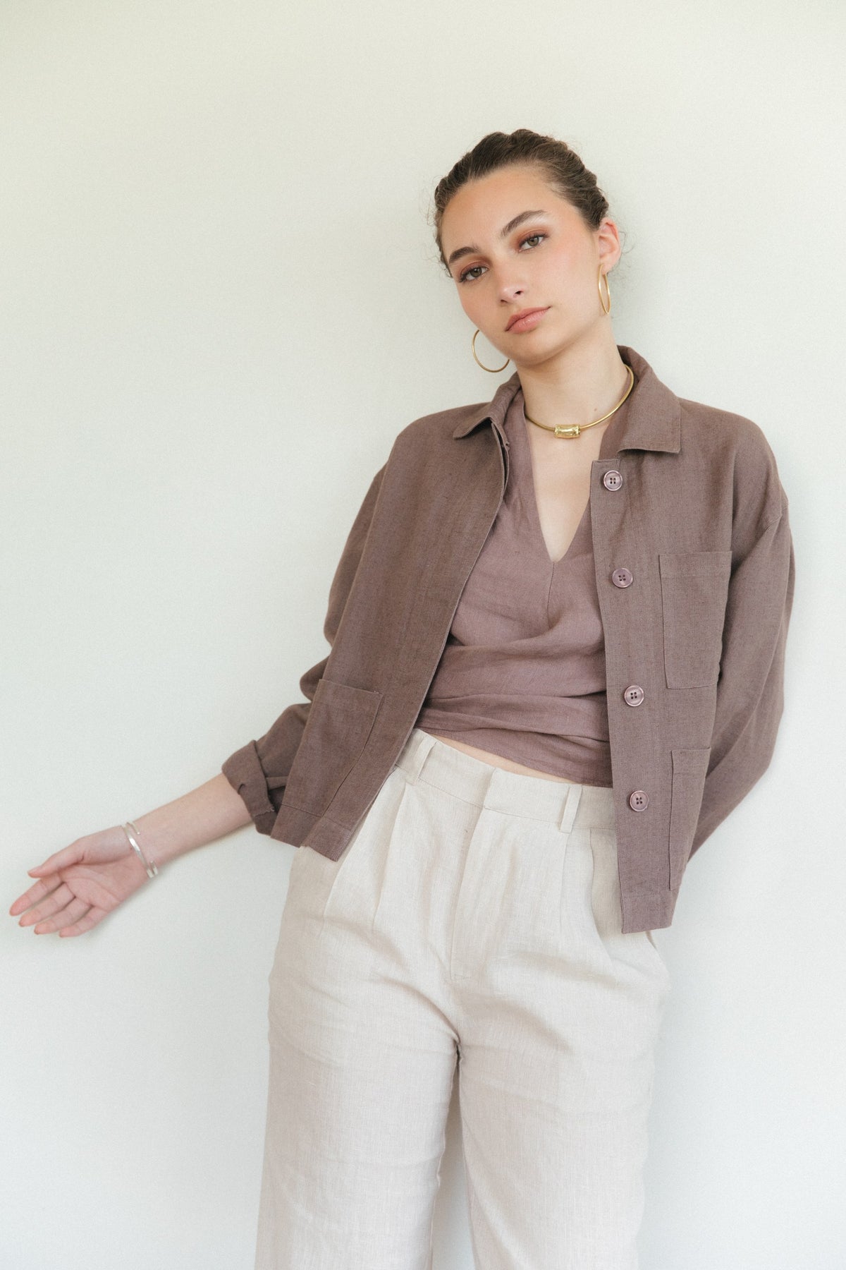 Chaqueta Masi · Malva