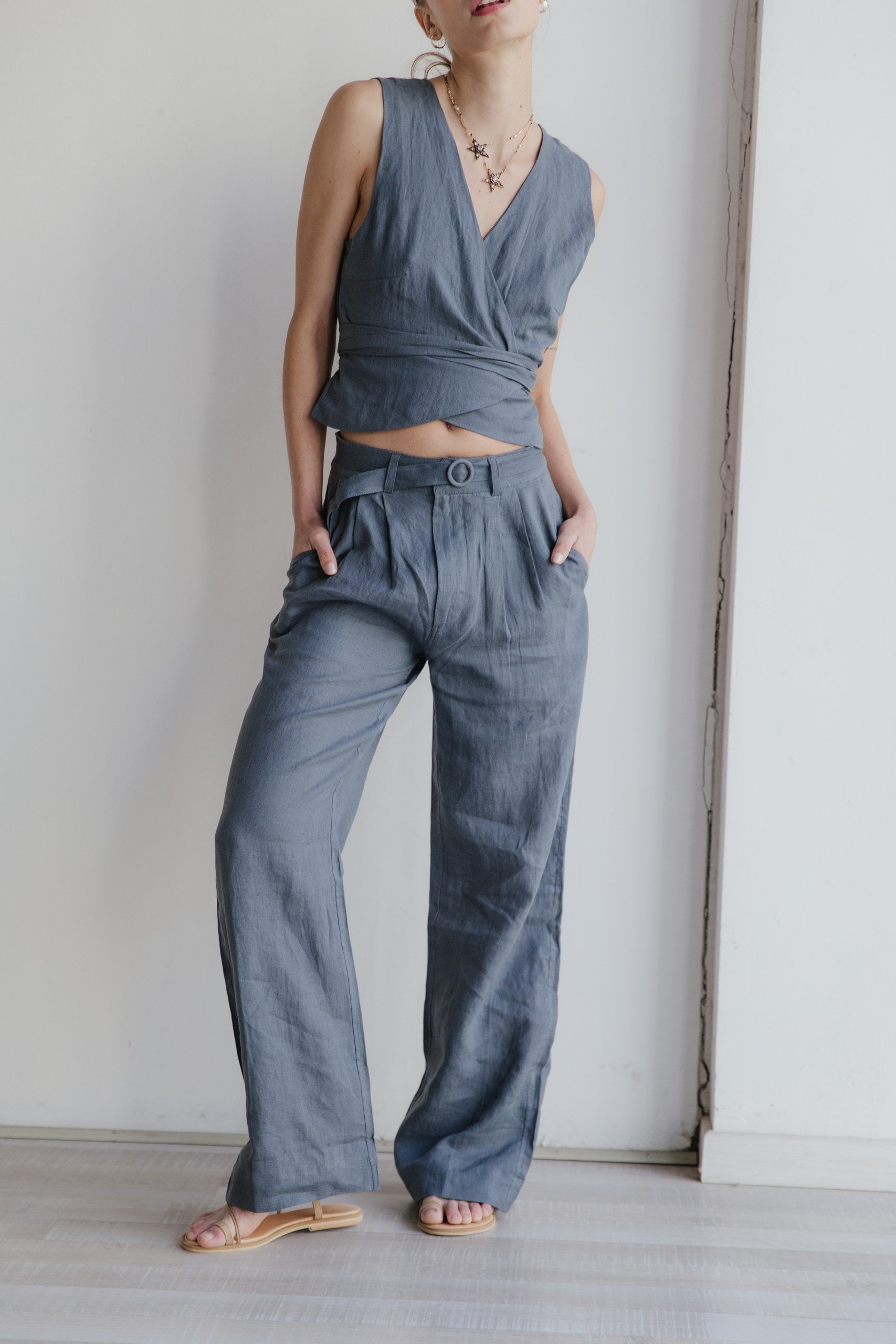 Pantalón Bex · Pizarra