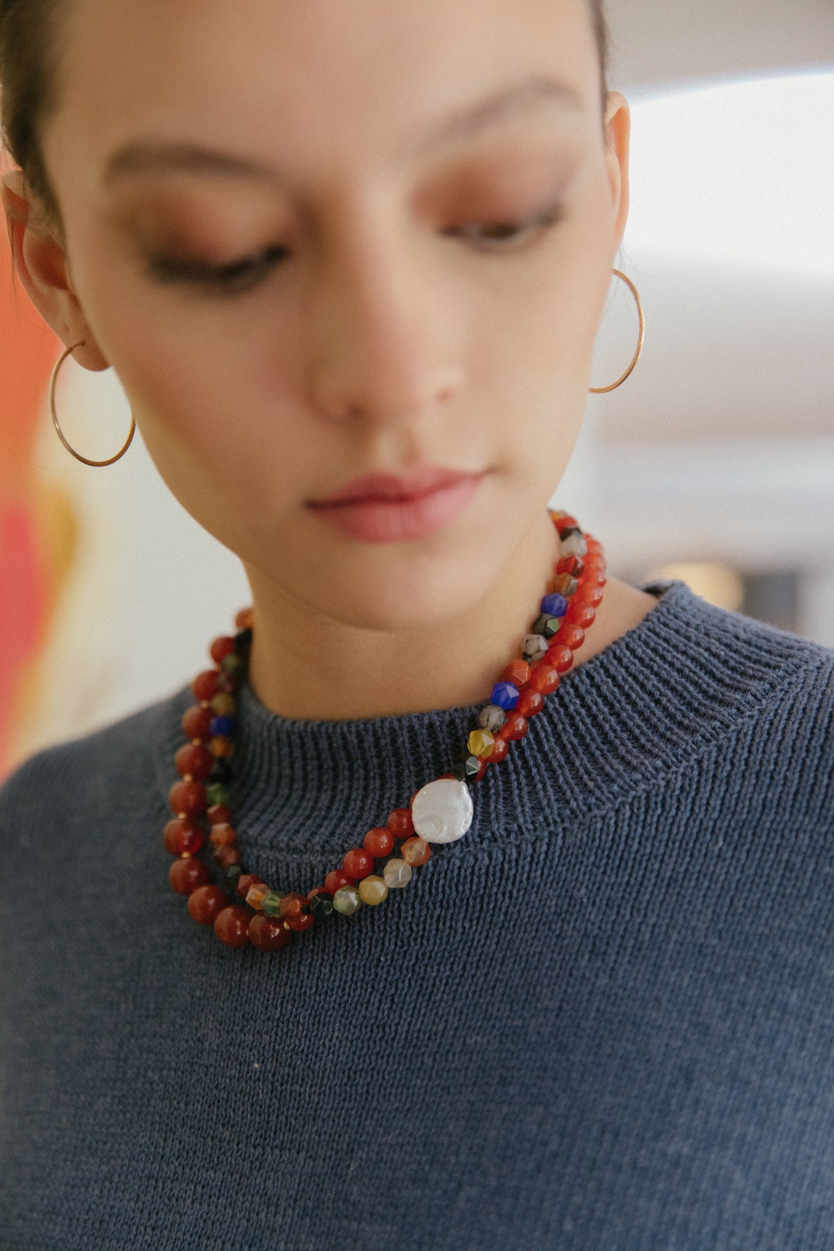Mini Tejido Cozy · Azulino