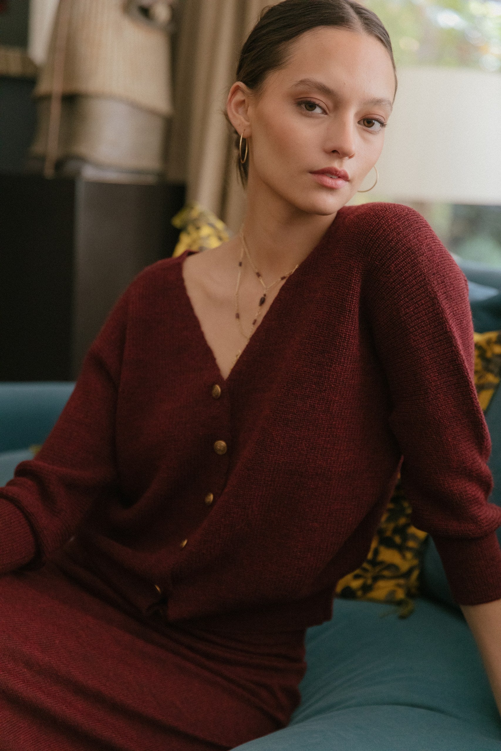 Cardigan Merly · Cranberry