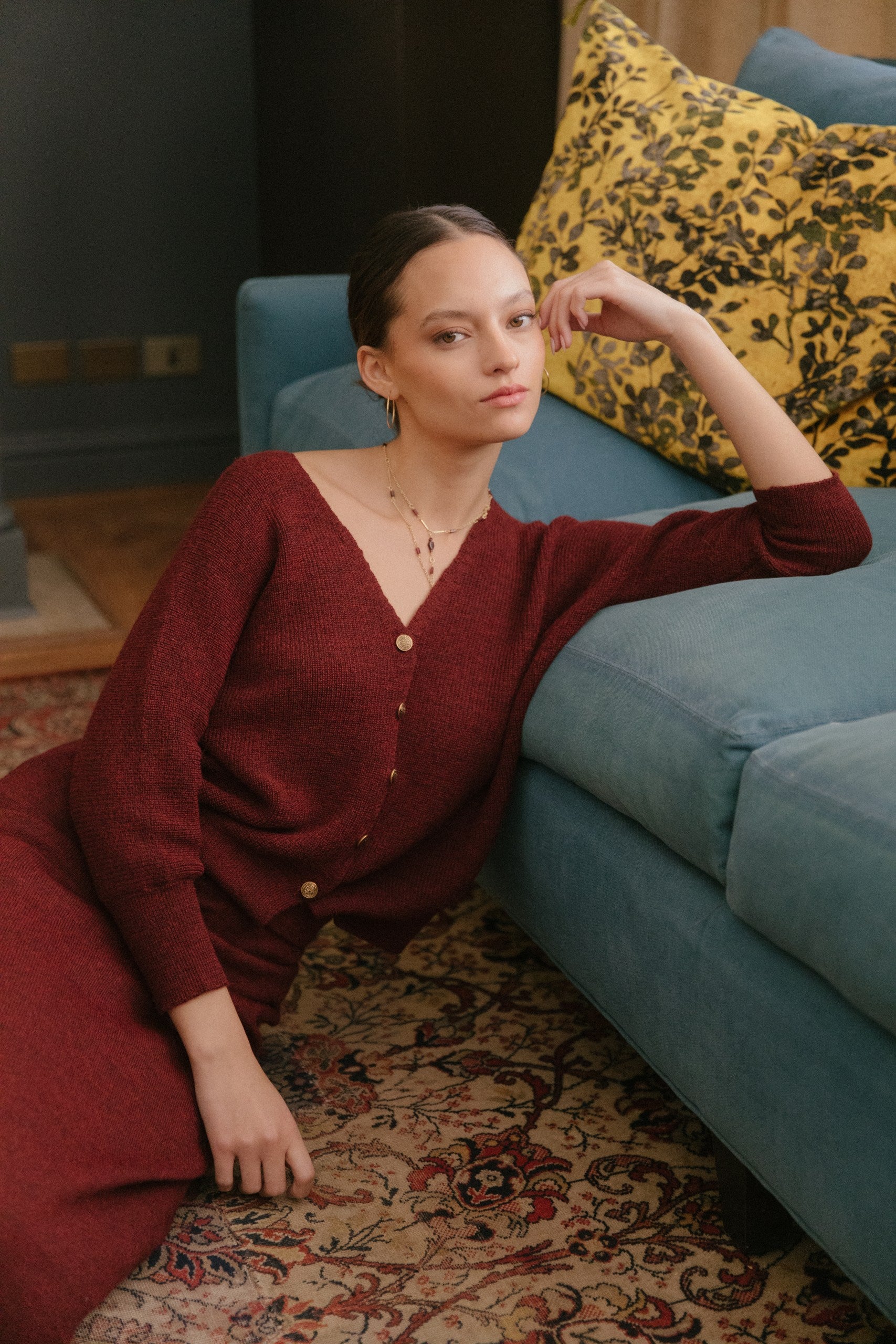 Cardigan Merly · Cranberry