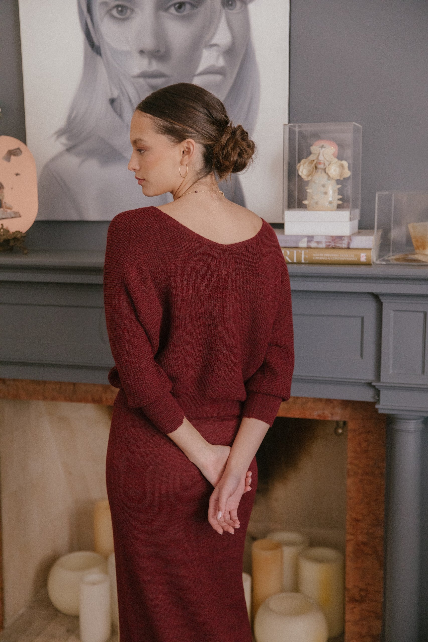 Cardigan Merly · Cranberry