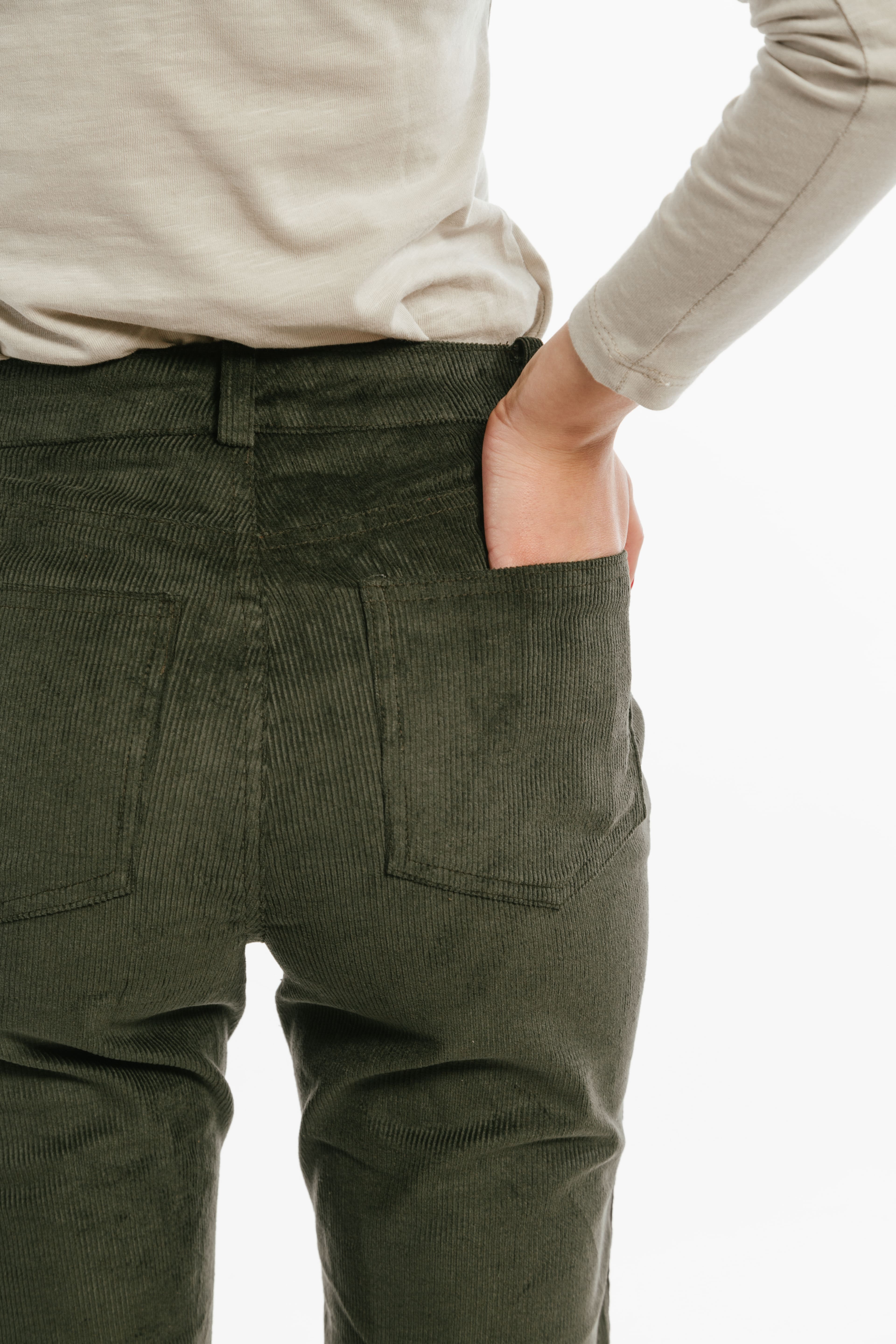 Pantalon Cordu · Musgo