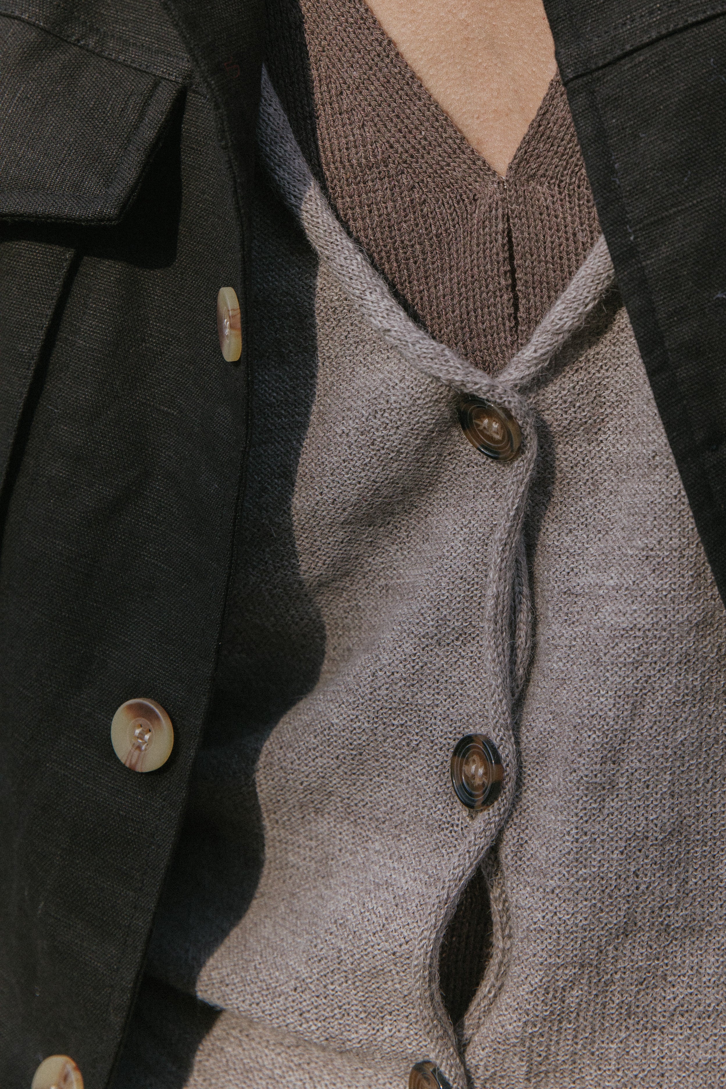 Cardigan Viena · Nacar