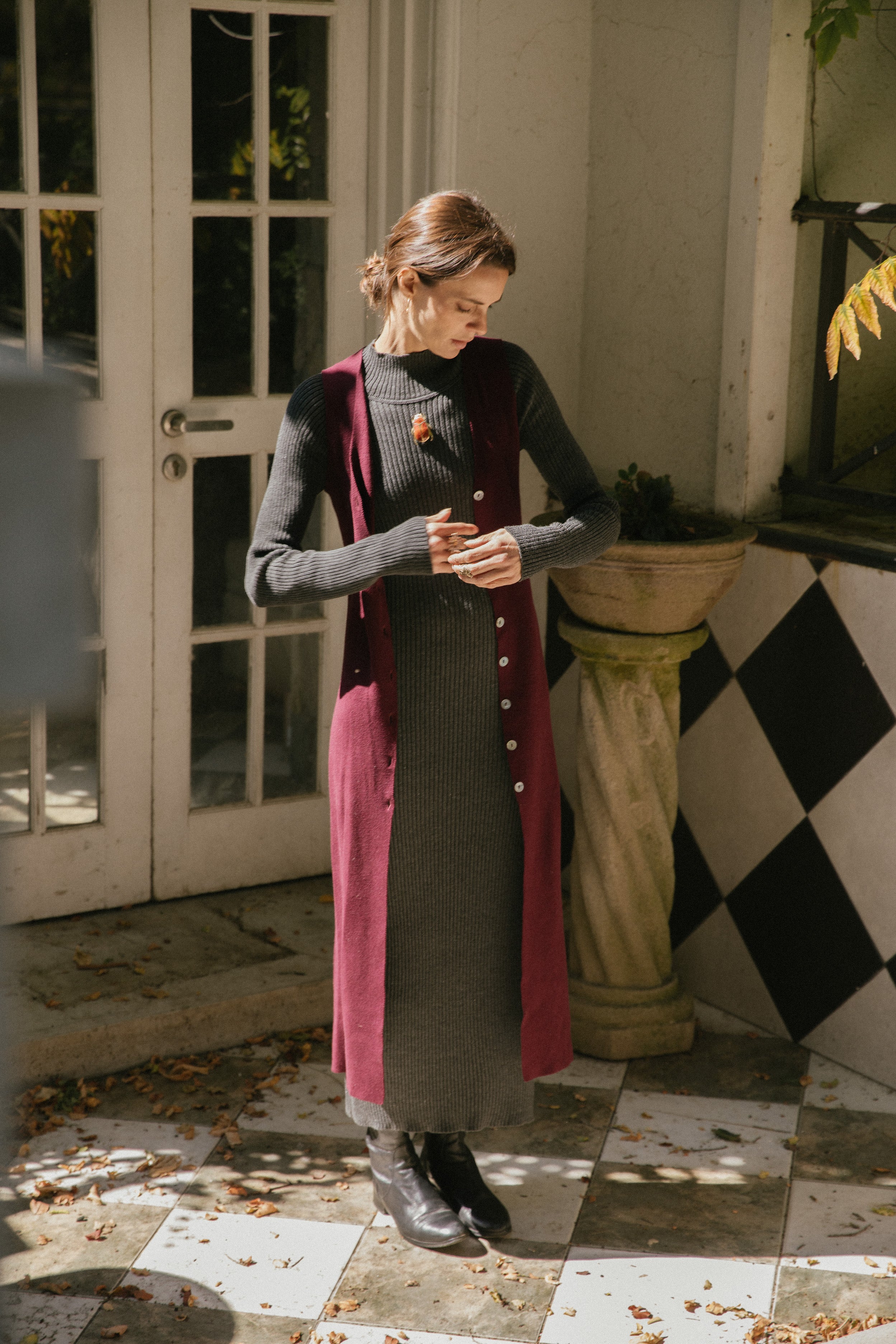 Vestido Linz · Gris Marengo