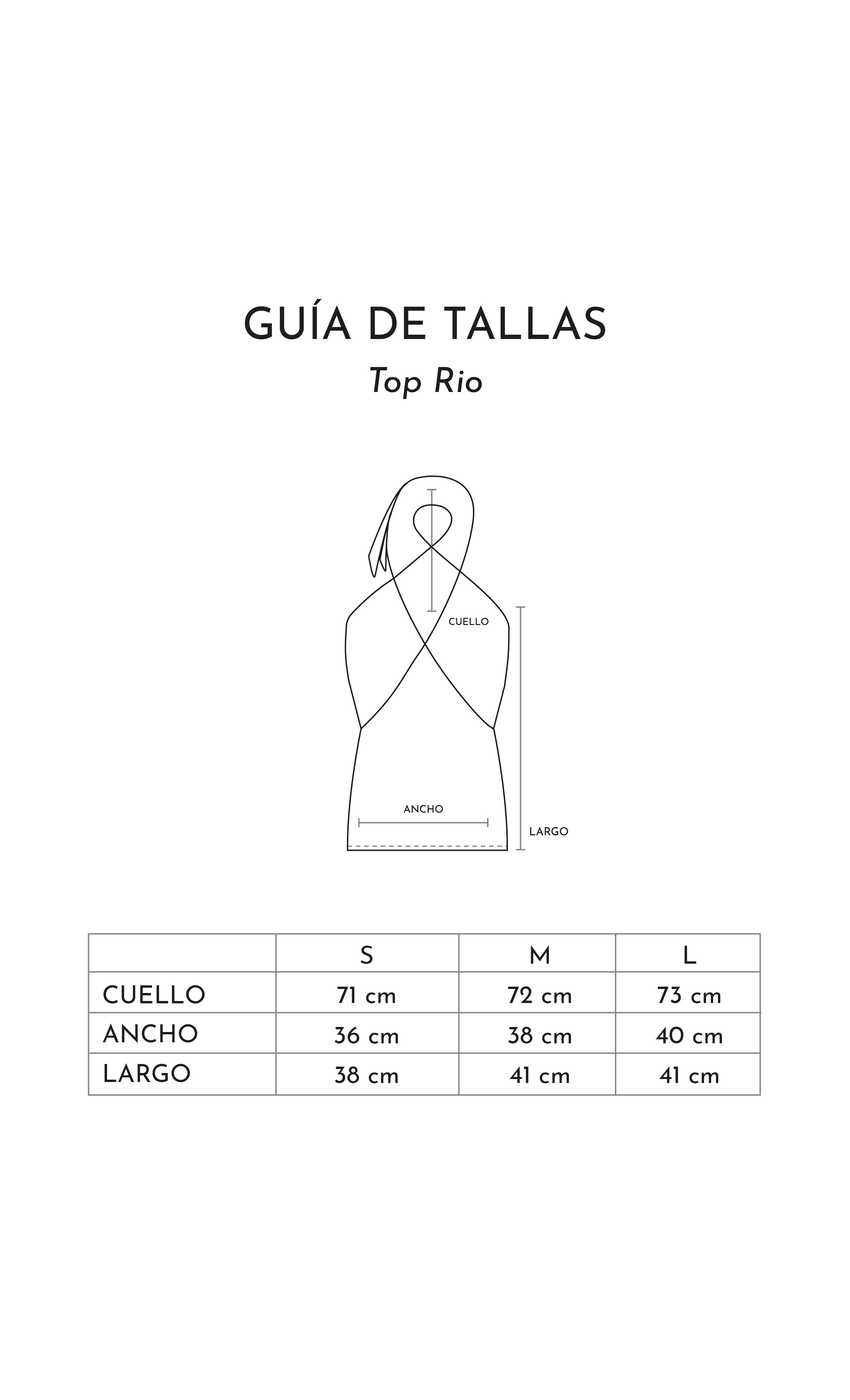 Top Rio · Azul Piedra