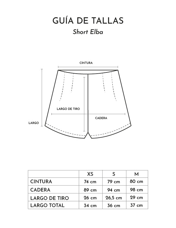 Short Elba · Negro