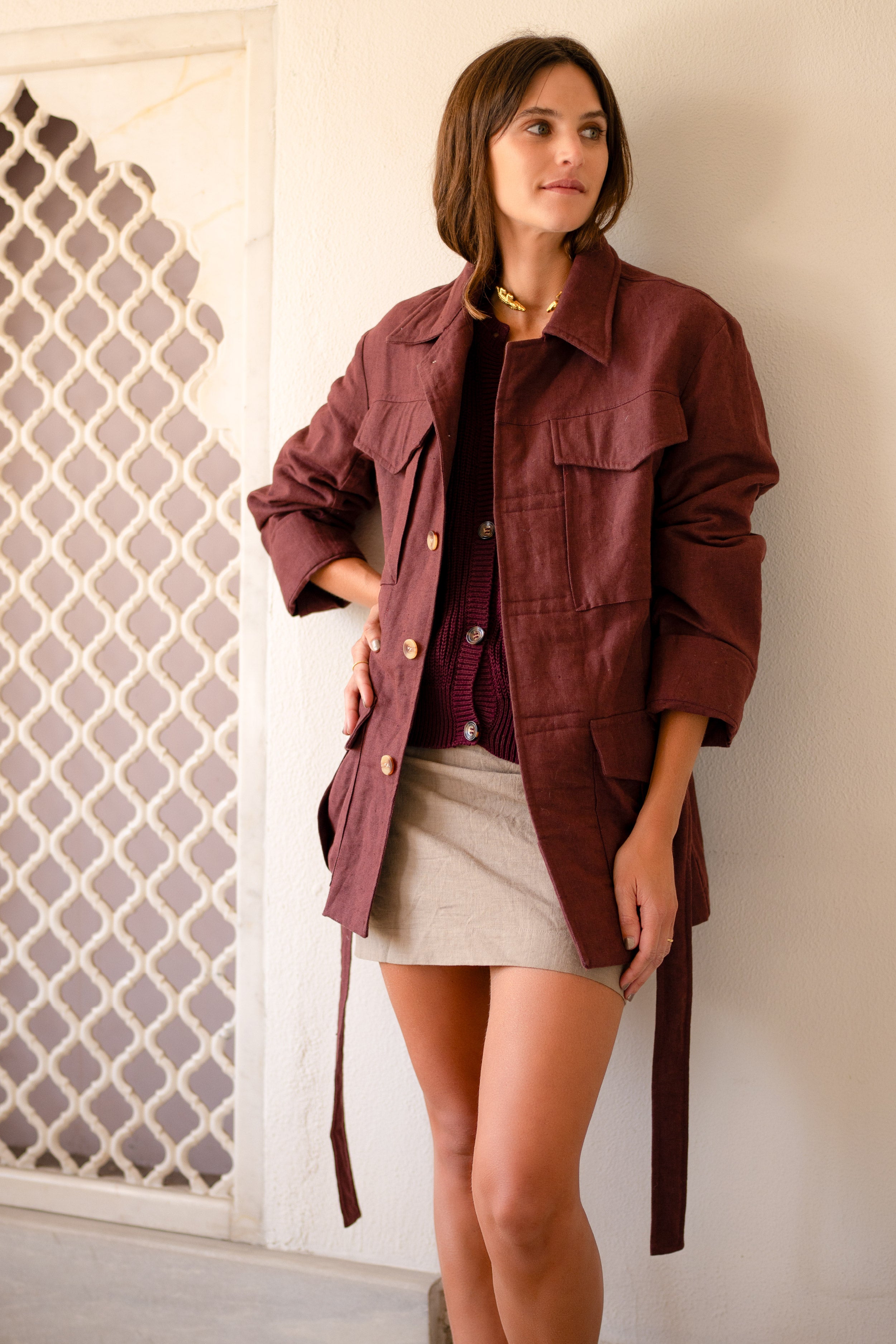 Chaqueta Indi · Vino