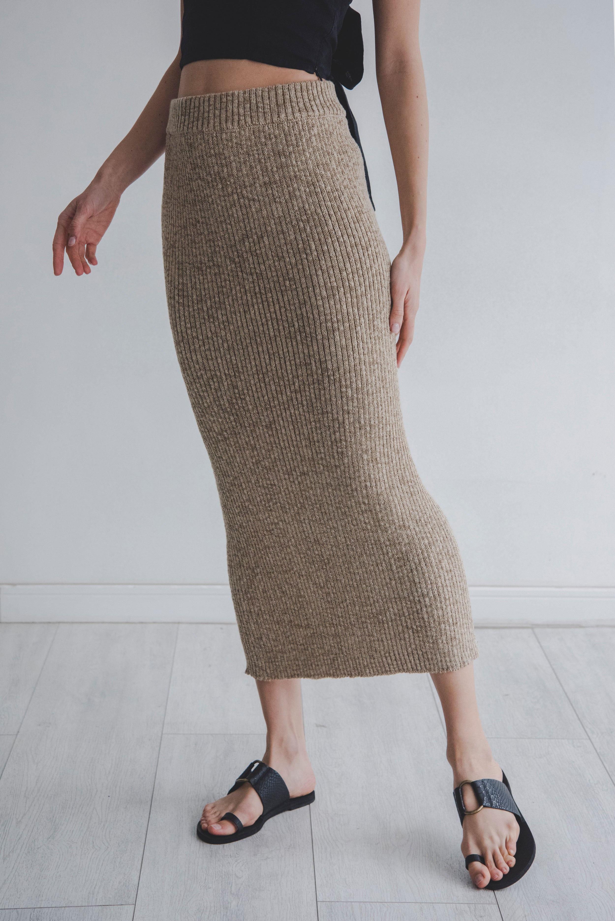 Falda Sici · Caramelo