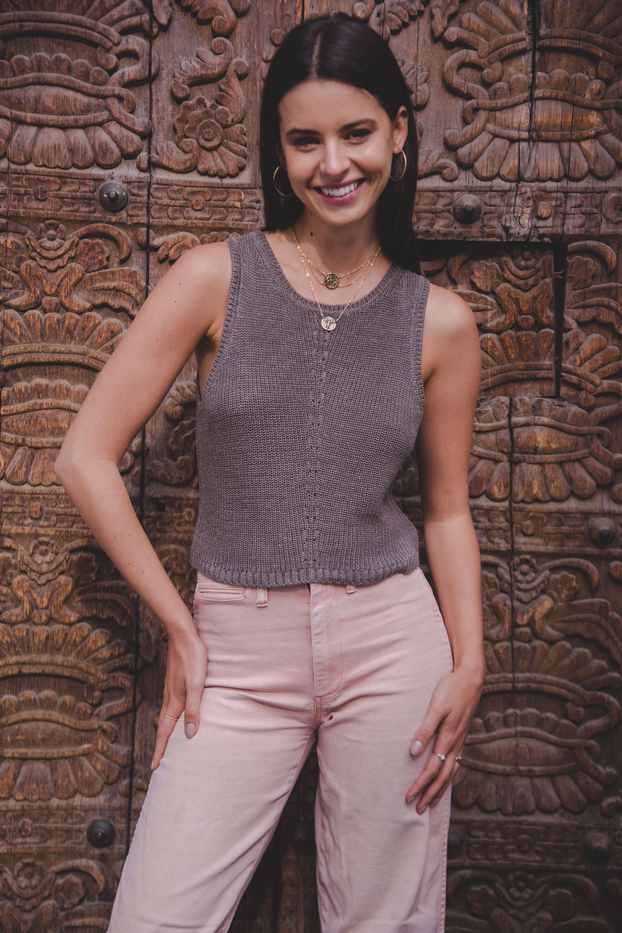 Top Espiga · Taupe