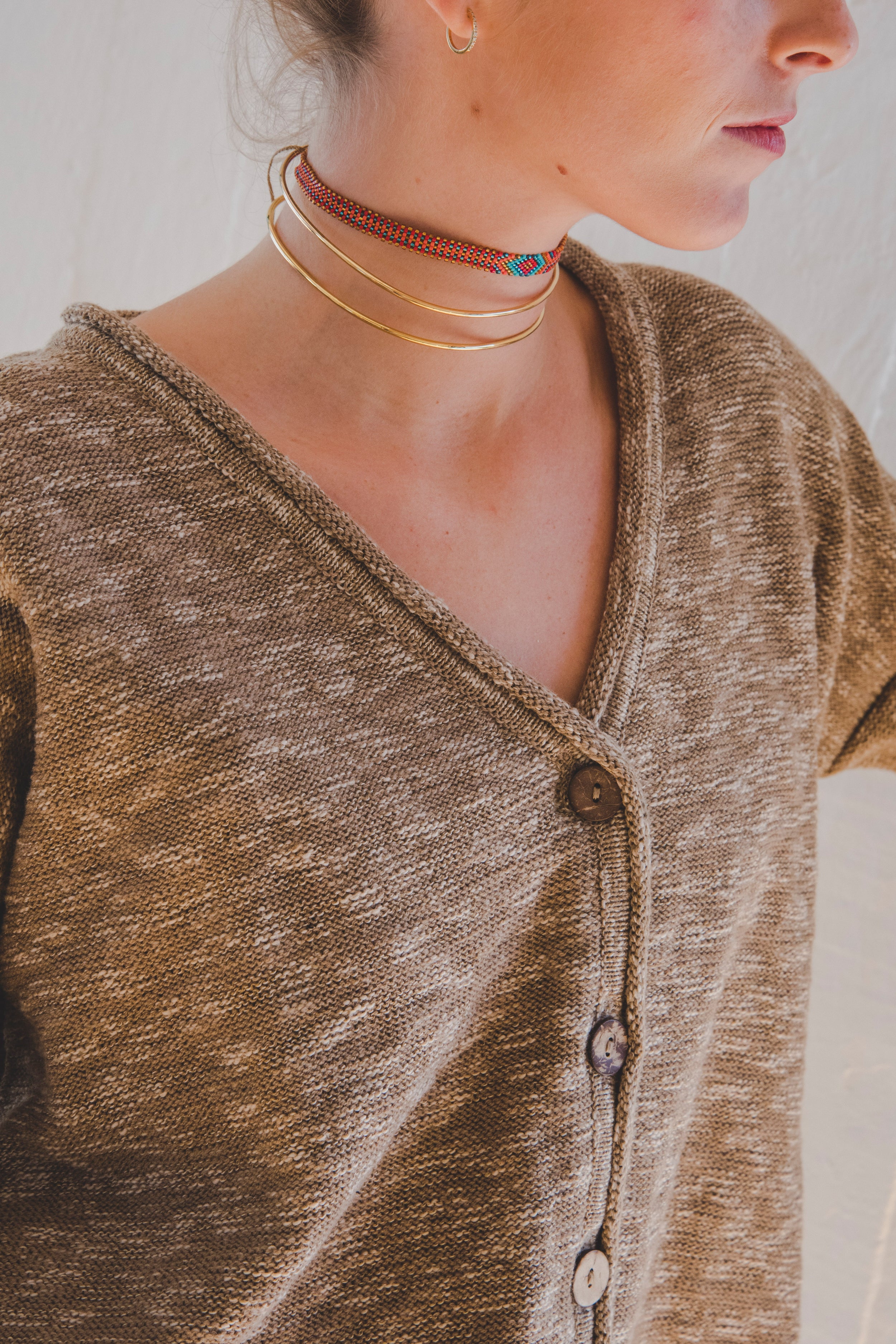Cardigan Boto · Caramelo
