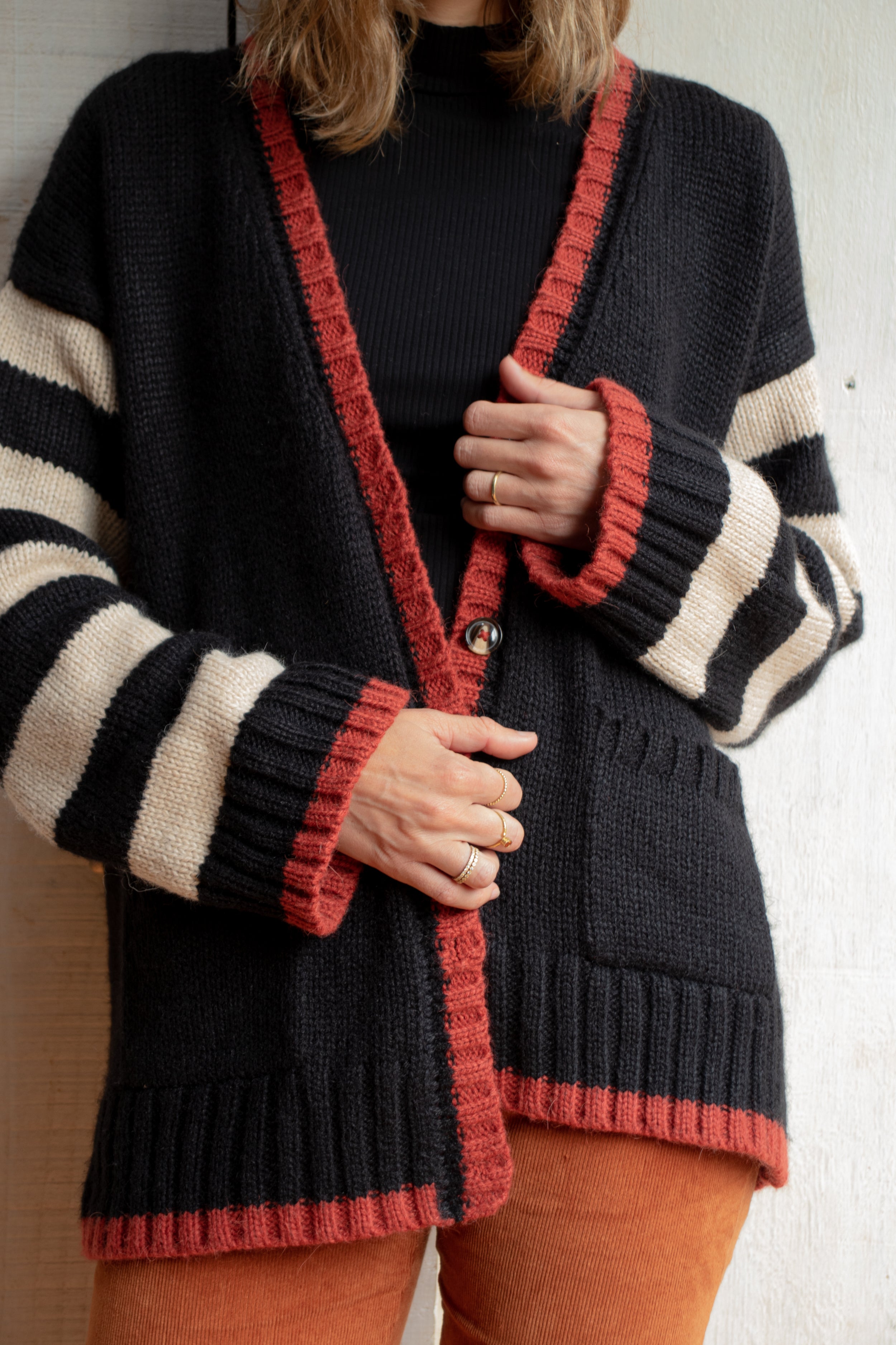 Cardigan Vespa · Negro