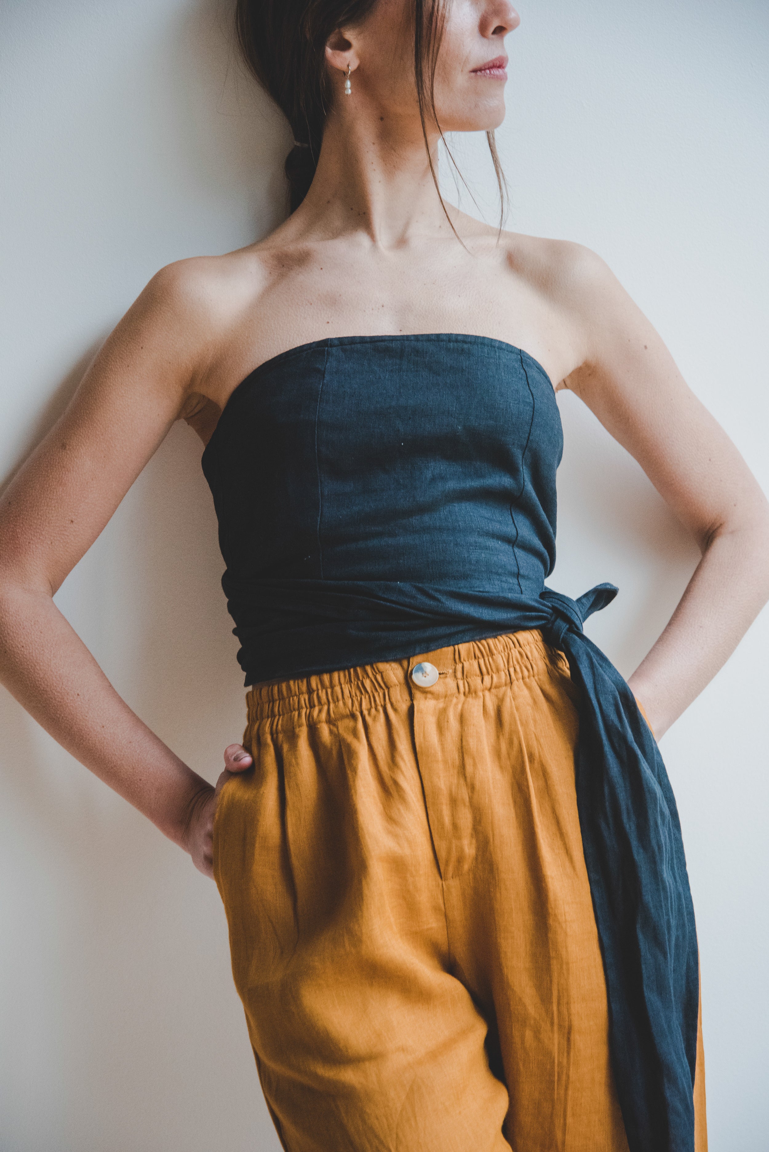 Pantalón Baggy · Ambar