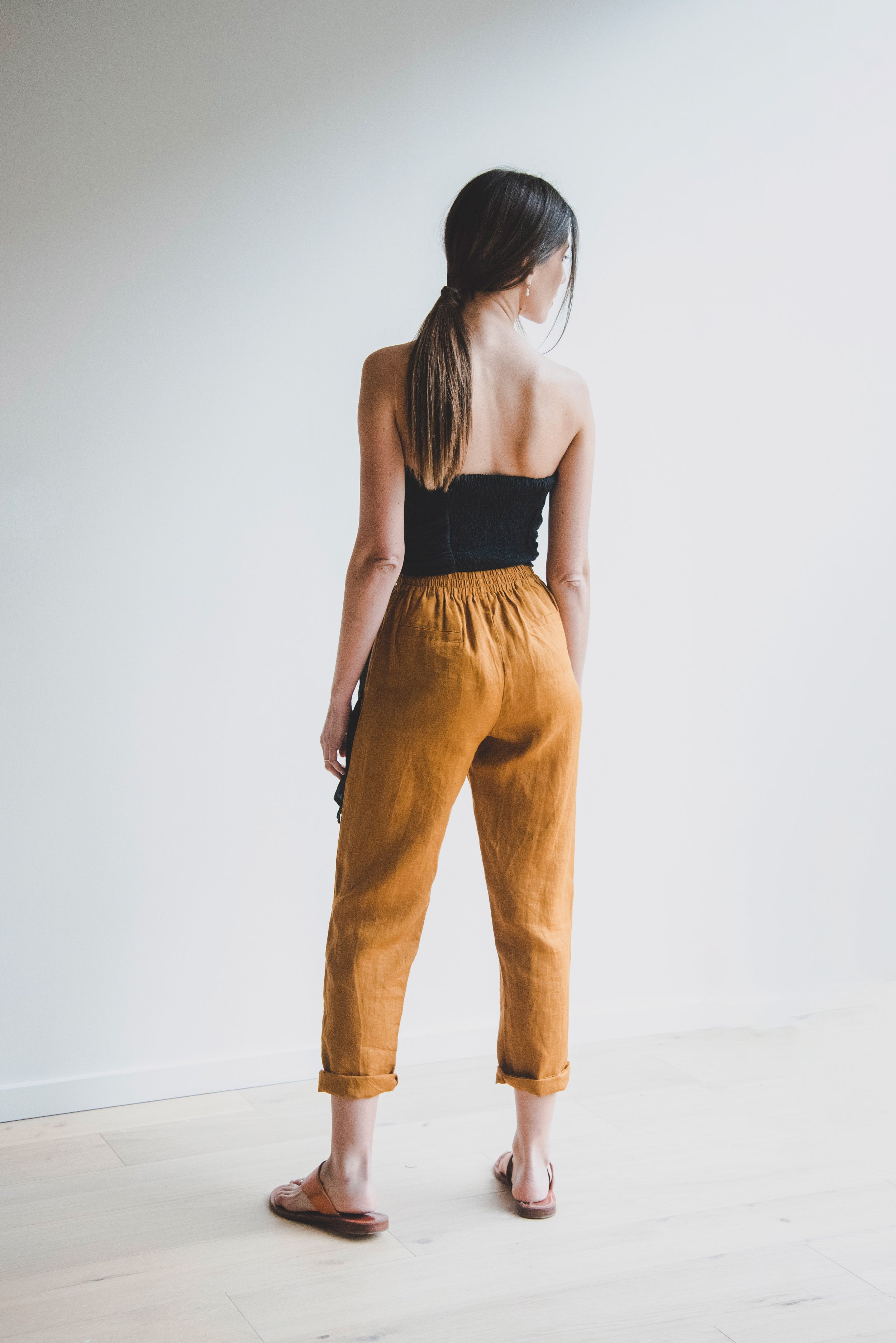 Pantalón Baggy · Ambar