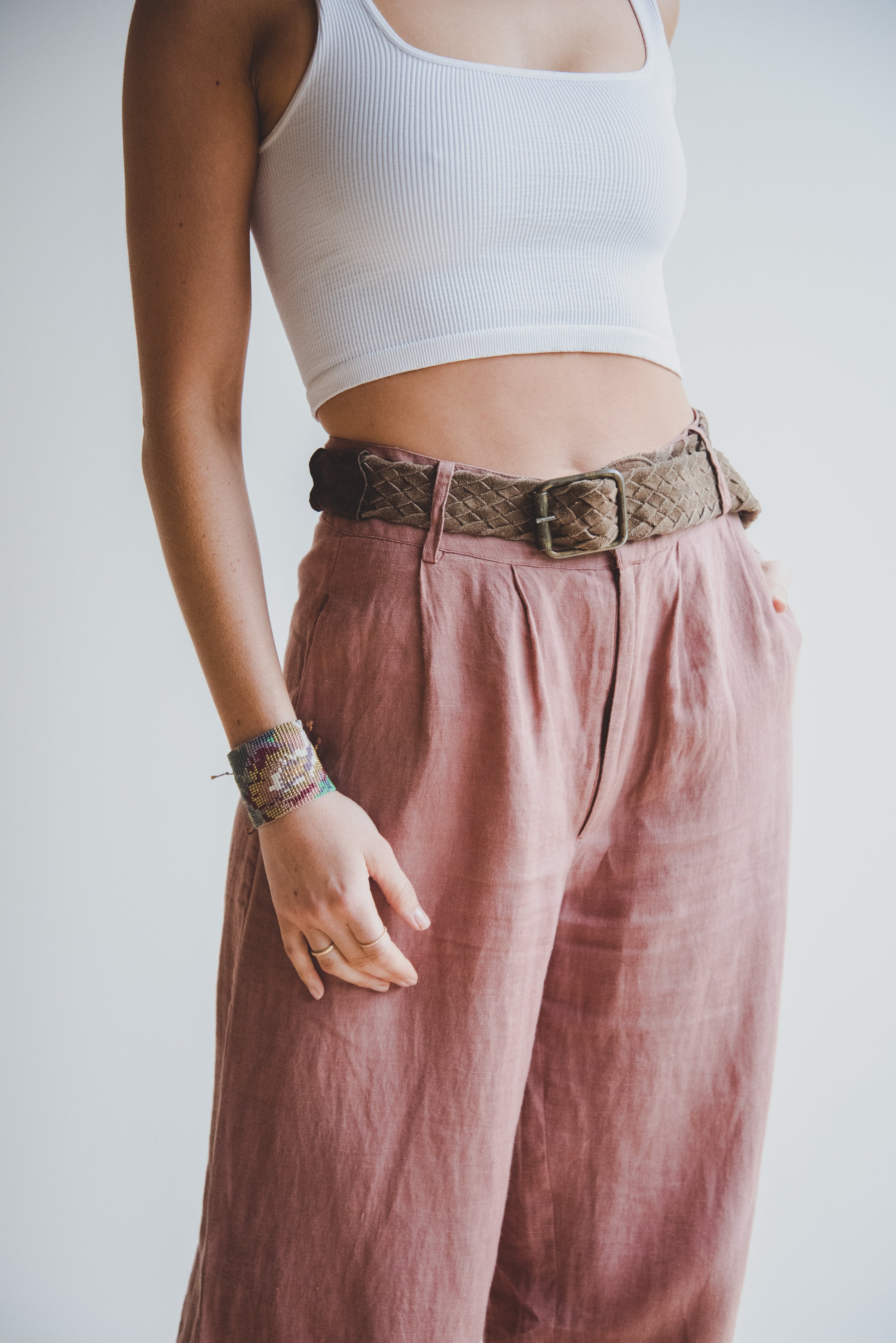 Pantalón Tes · Rosa Viejo
