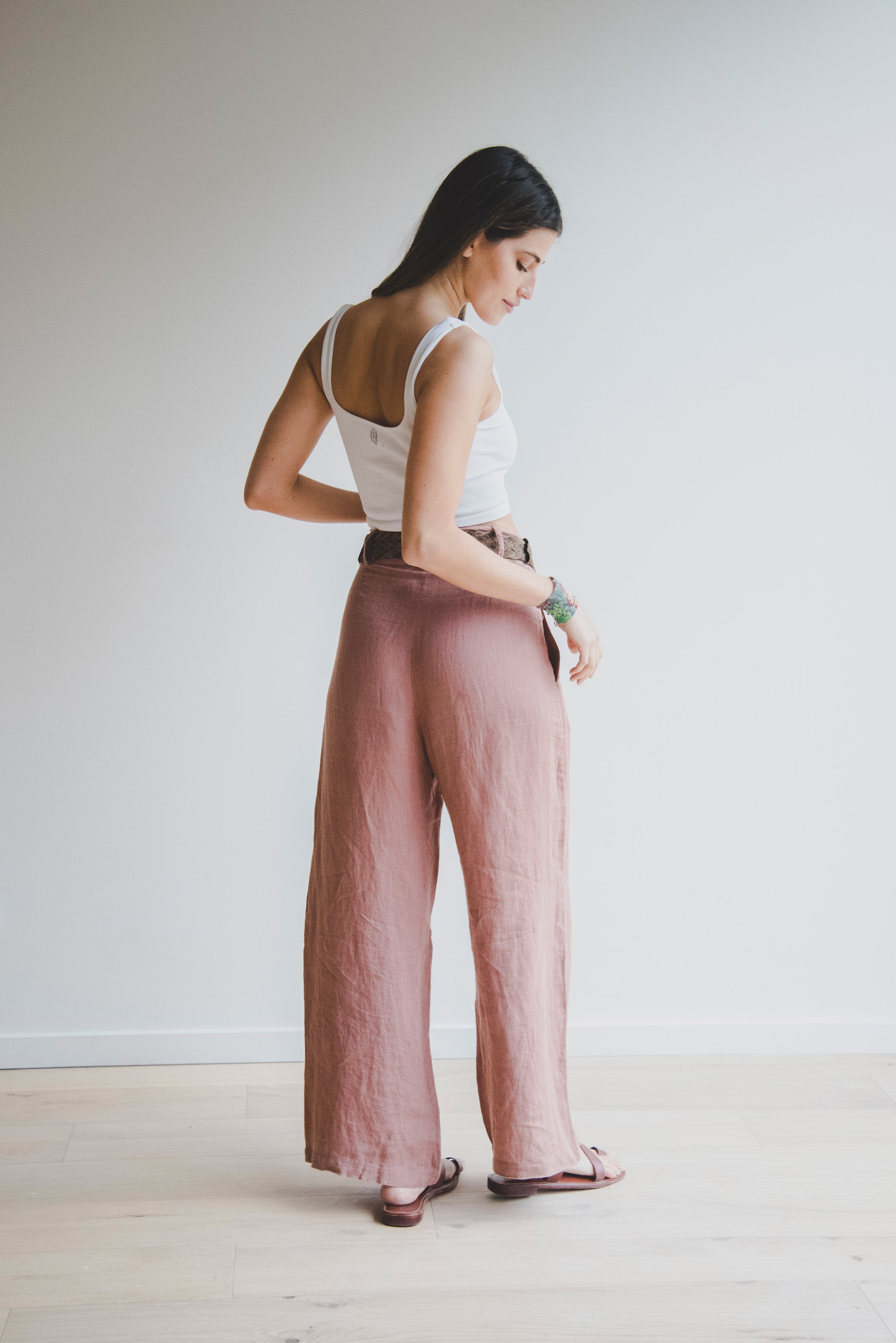 Pantalón Tes · Rosa Viejo