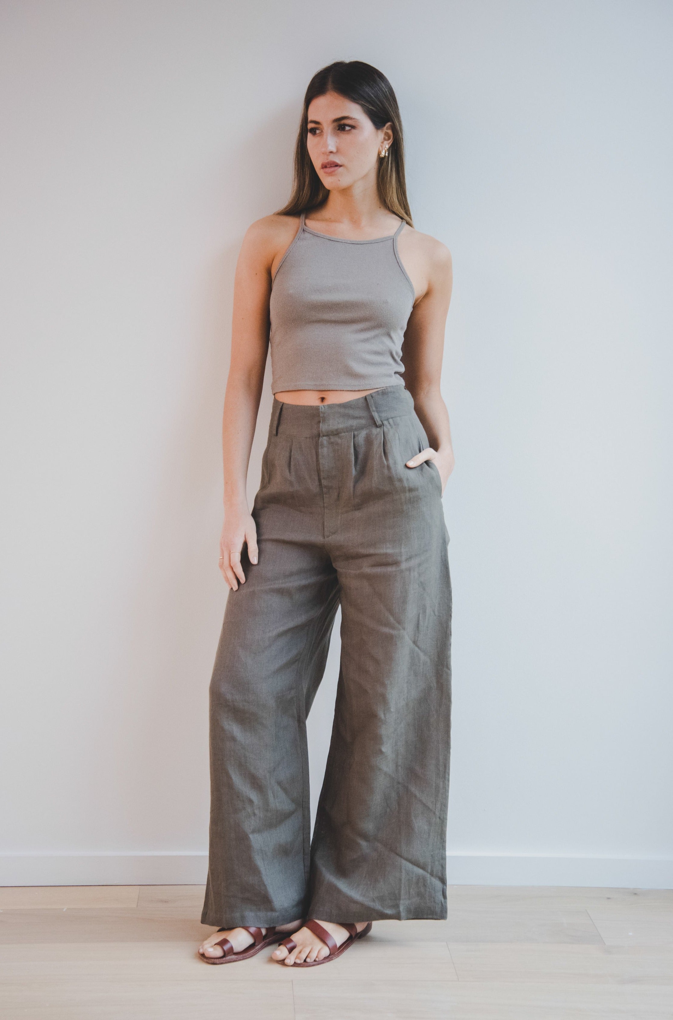 Pantalón Tes · Taupe