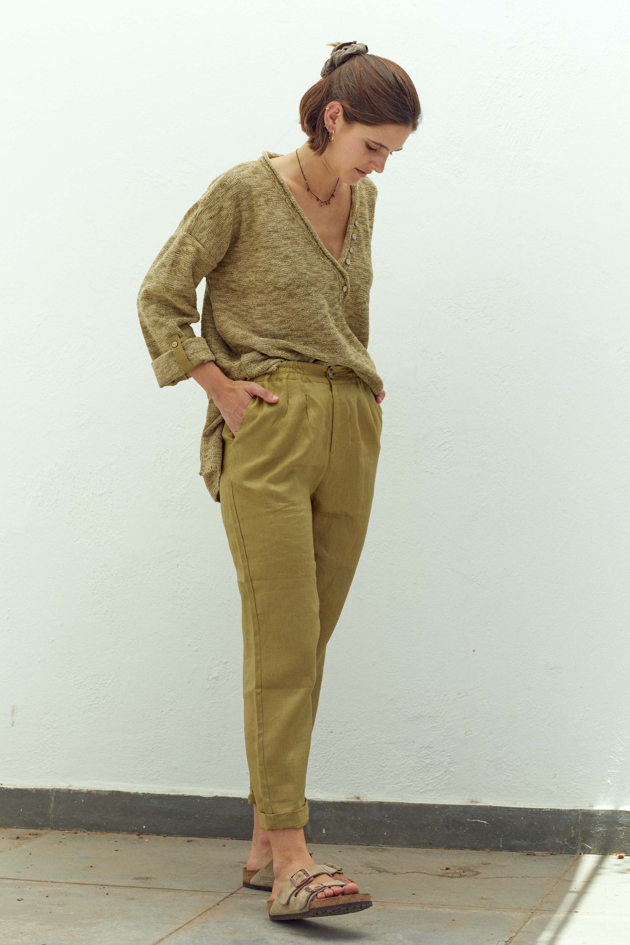 Pantalón Baggy · Verde Olivo