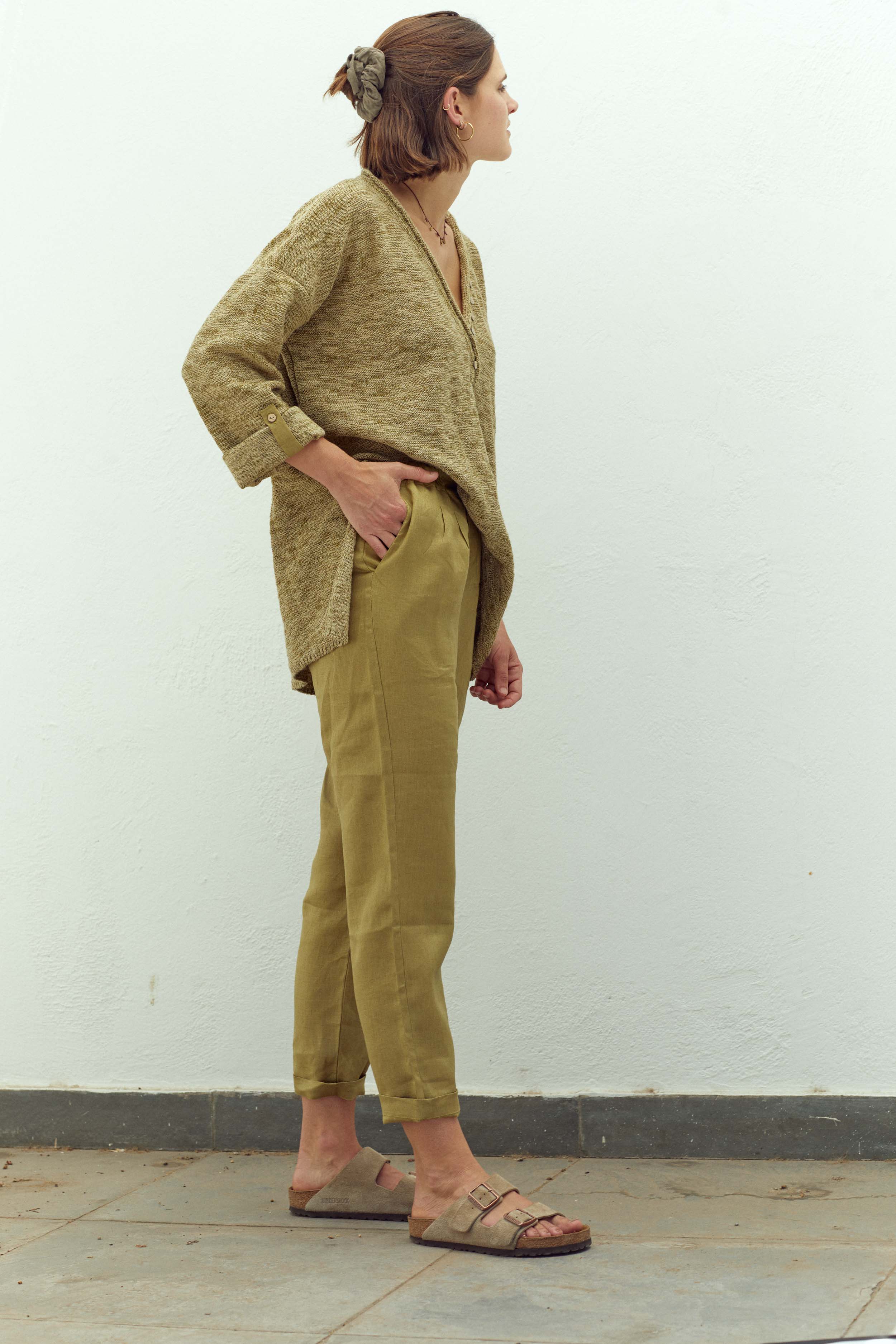 Pantalón Baggy · Verde Olivo