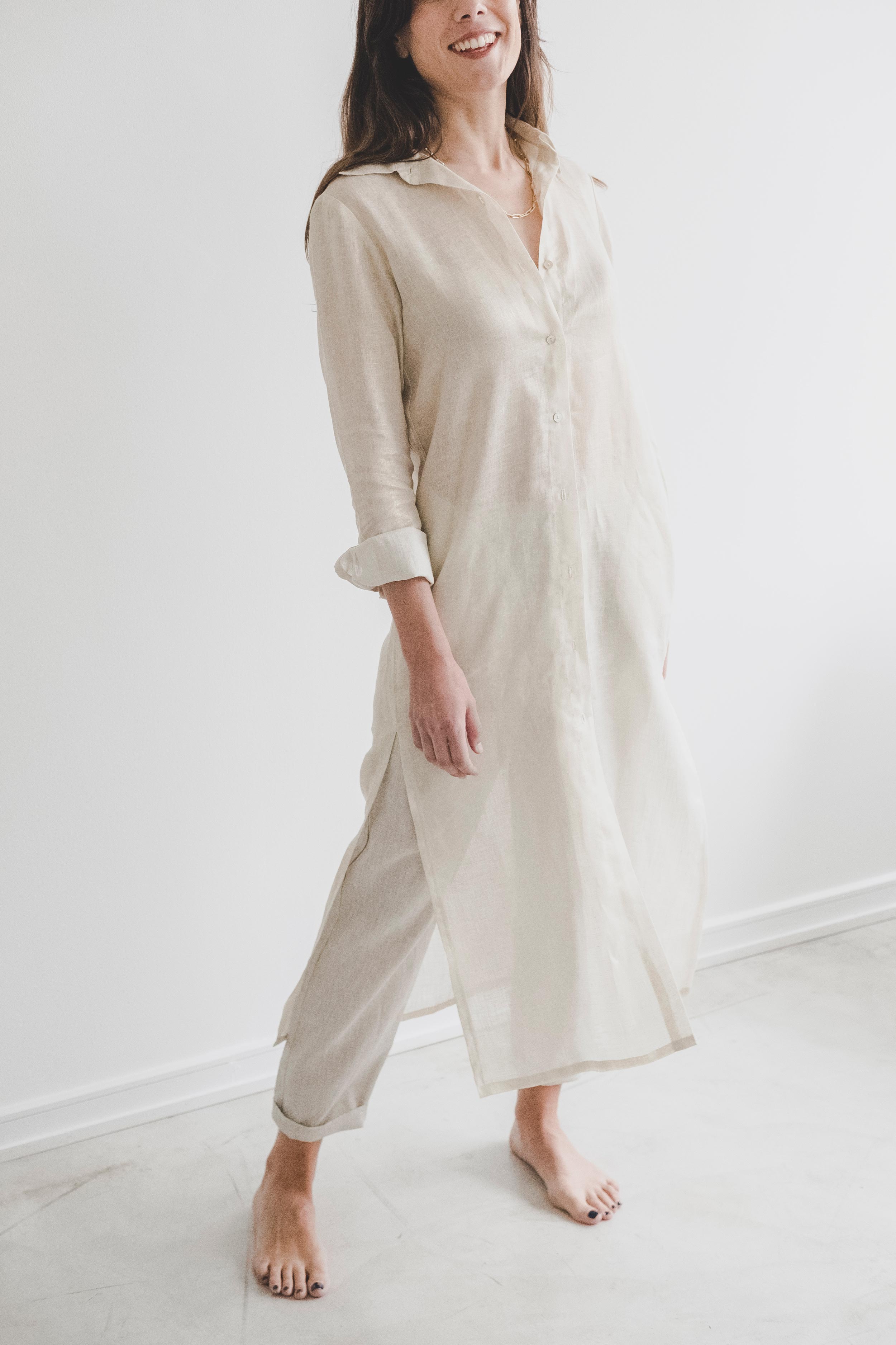 Camisa Roma · Brillos Dorado