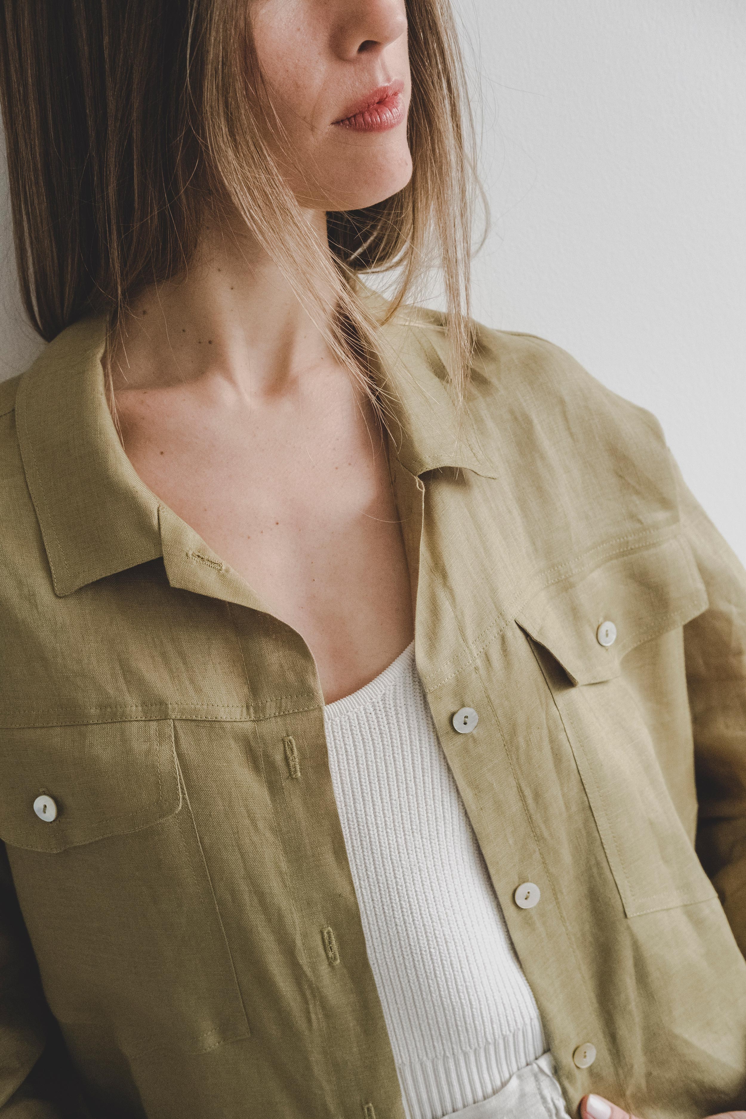 Chaqueta Luna · Verde Olivo