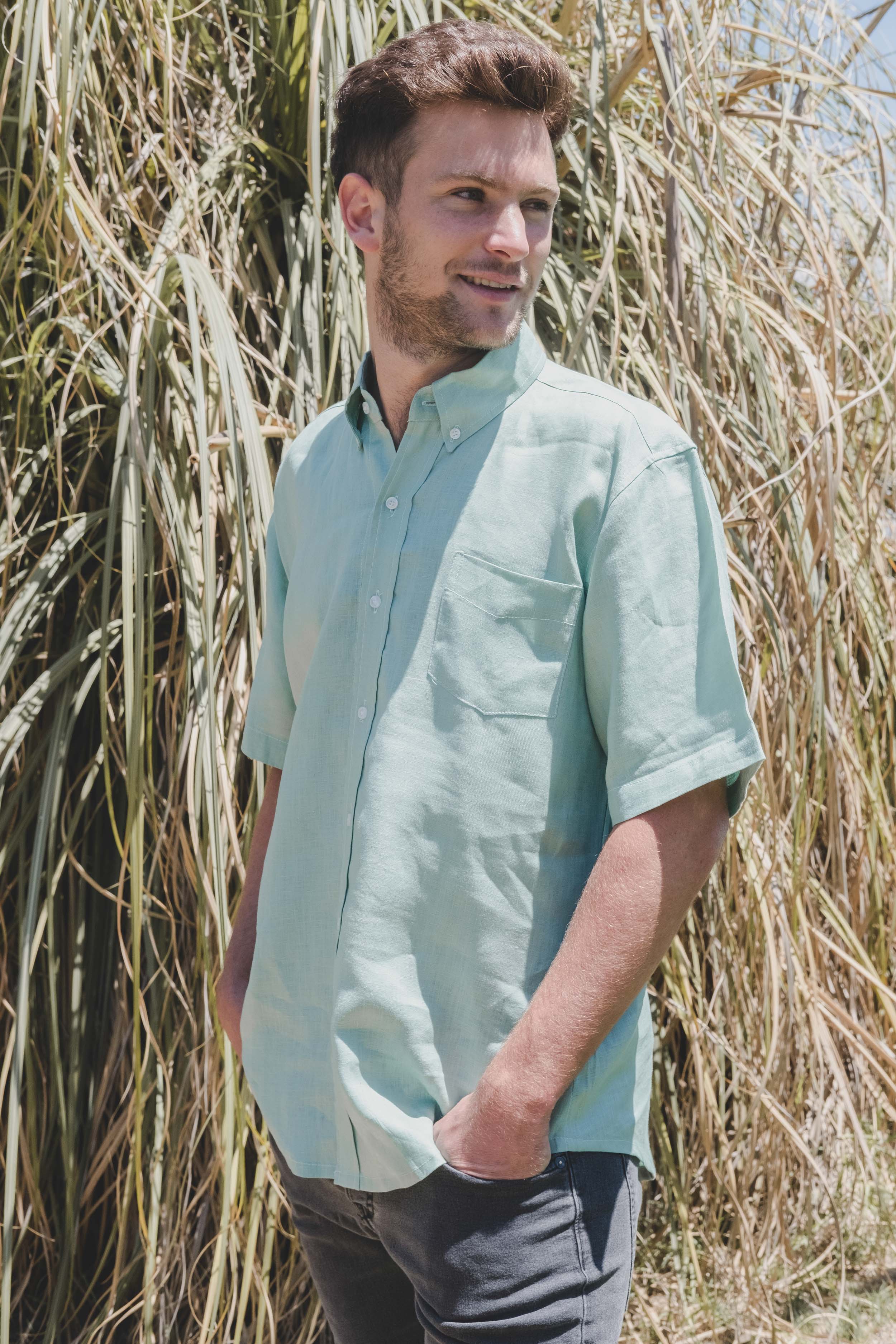 Camisa Saona · Menta